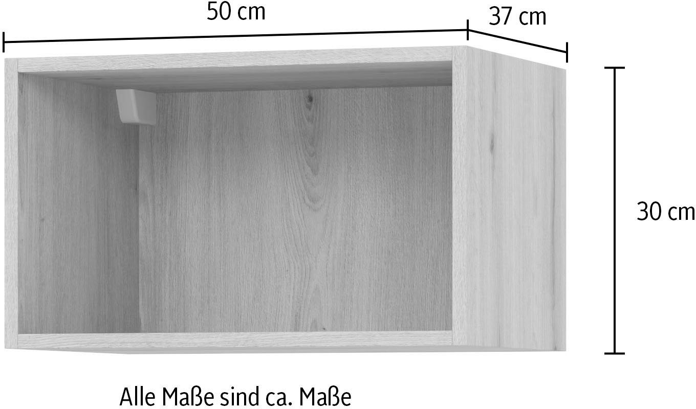 KOCHSTATION Hängeschrank »"KS-Scafa"«, in meheren Breiten, Höhe 30 cm, wahlweise Türschlag rechts oder links