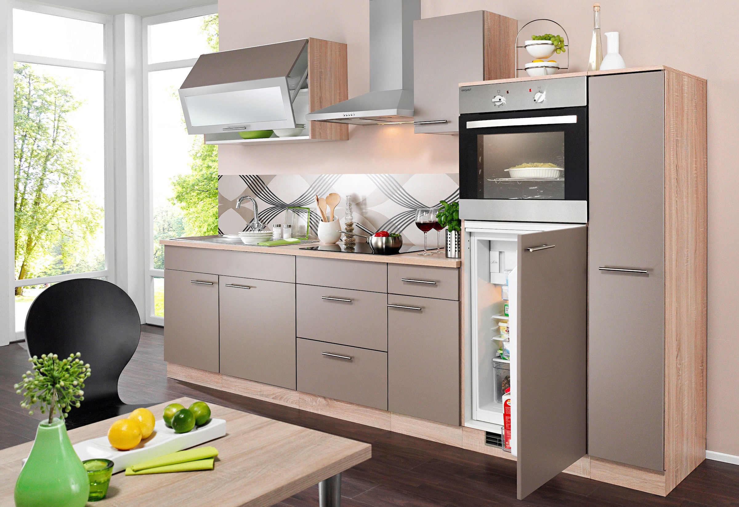wiho Küchen Küchenzeile »Montana«, mit E-Geräten, Breite 290 cm online  kaufen