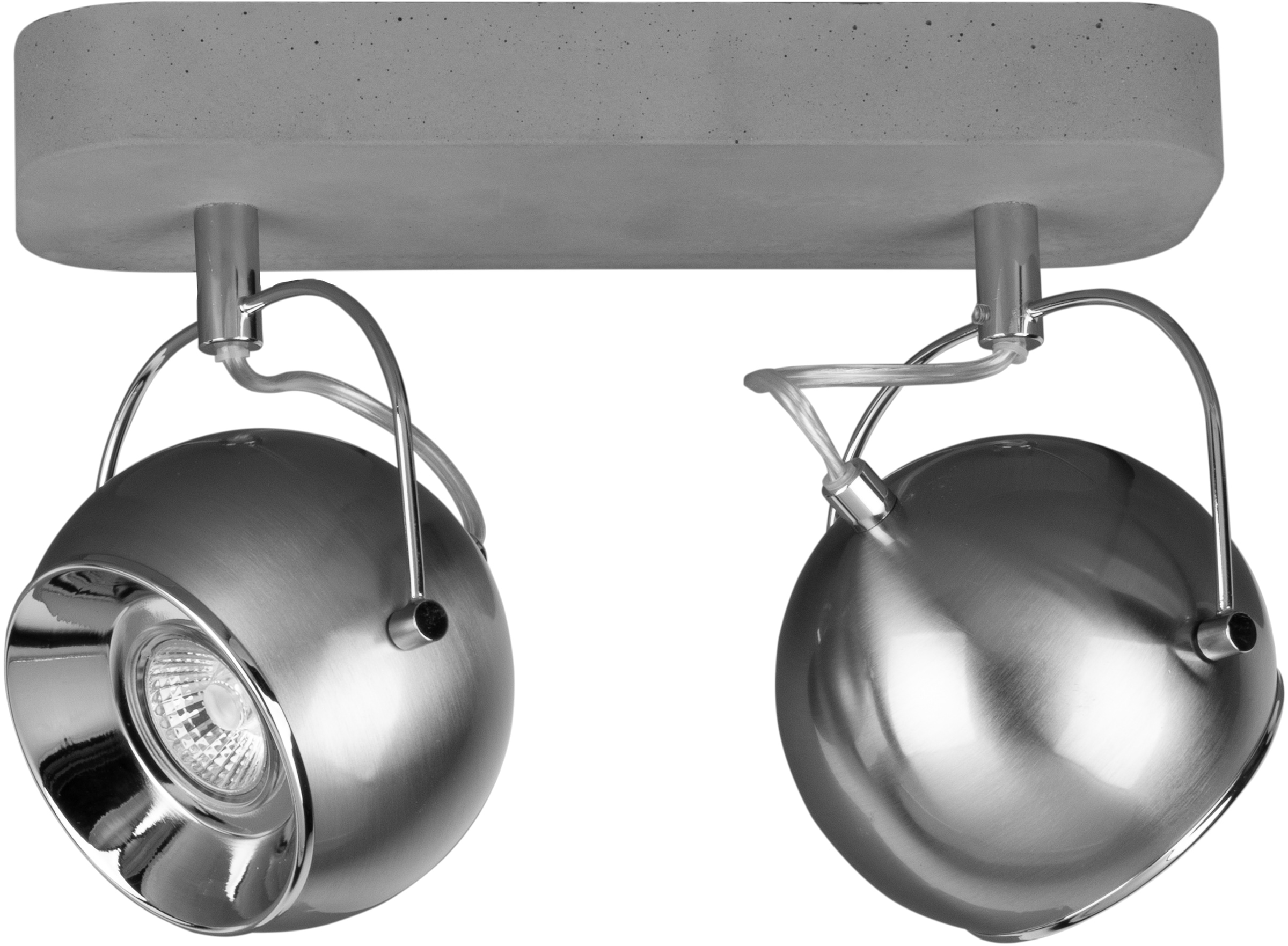 SPOT Light Deckenleuchte »BALL CONCRETE«, 2 flammig, Leuchtmittel GU10   LE günstig online kaufen