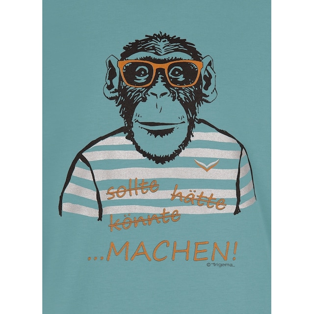 Trigema T-Shirt »TRIGEMA T-Shirt mit großem Affen-Aufdruck« online  bestellen