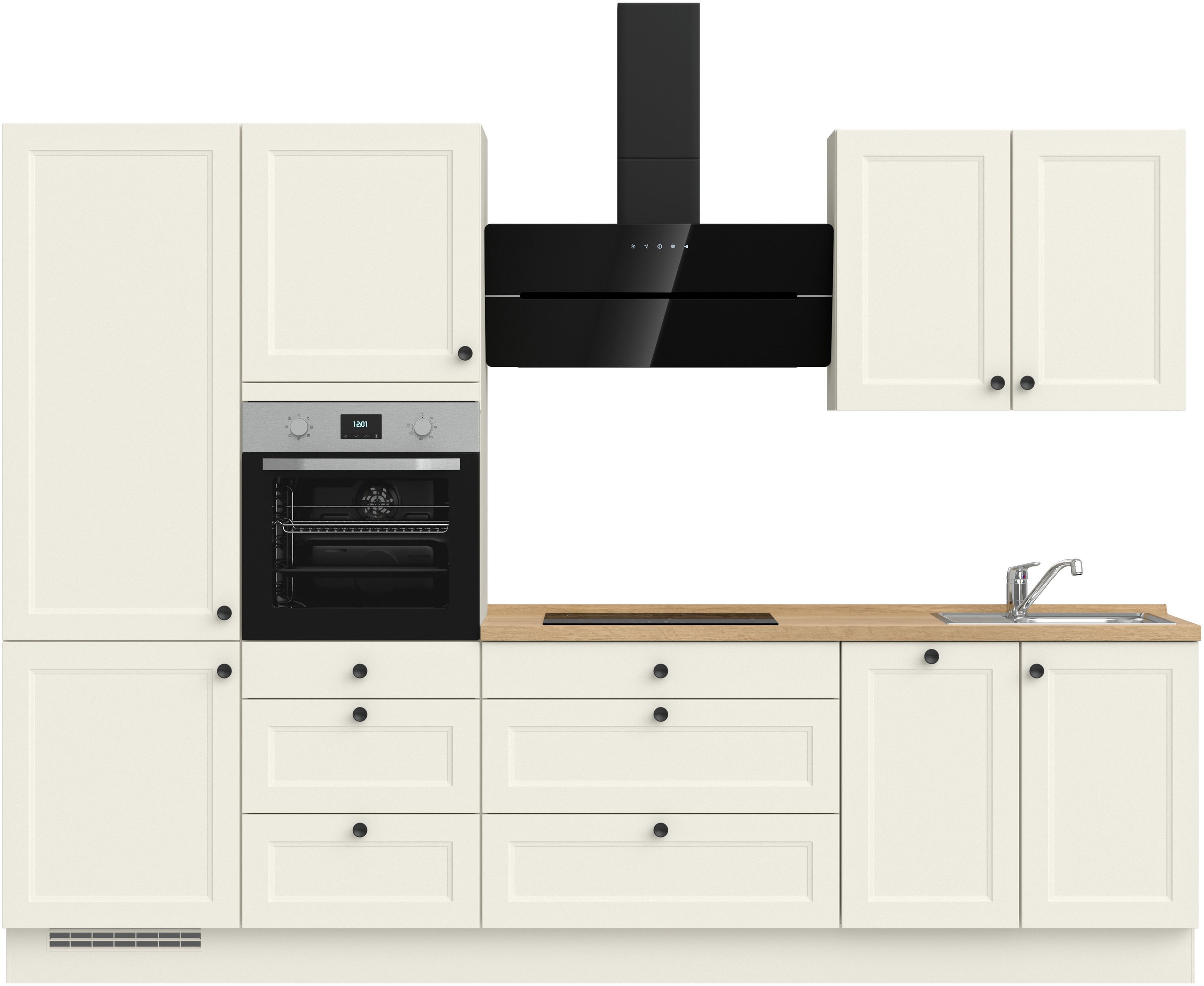 nobilia® Küchenzeile »"Cascada II"«, vormontiert, Breite 300 cm, Ausrichtun günstig online kaufen