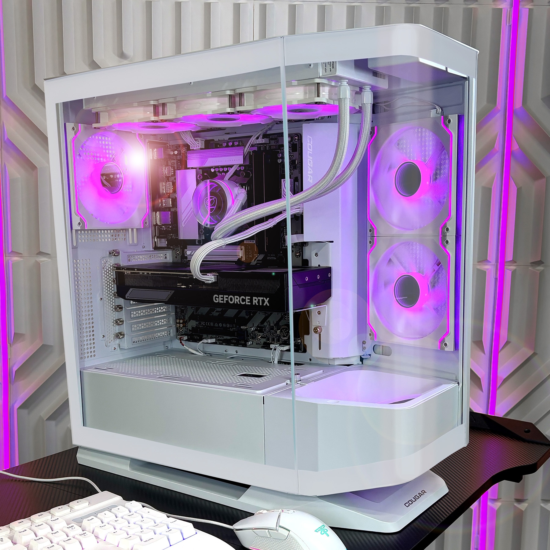 Cougar Gaming-PC »FV270 WT 7502«, Windows 11, DDR5 RAM