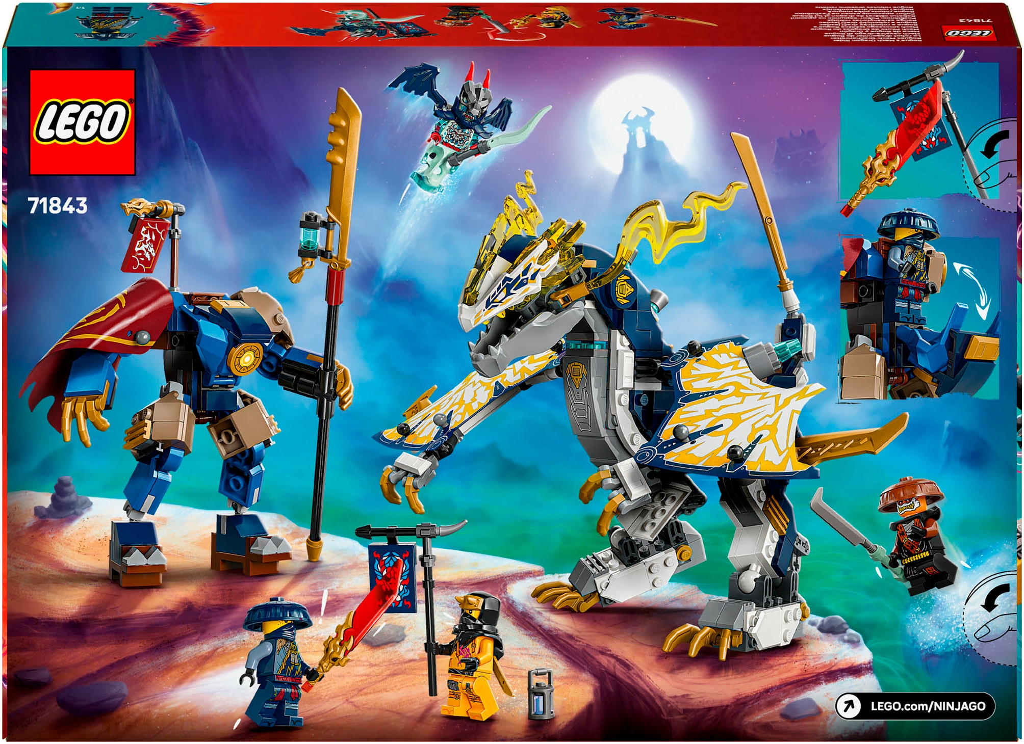 LEGO® Konstruktionsspielsteine »Rogues Mech-Drachenreiter (71843), LEGO Ninjago«, (584 St.), Made in Europe