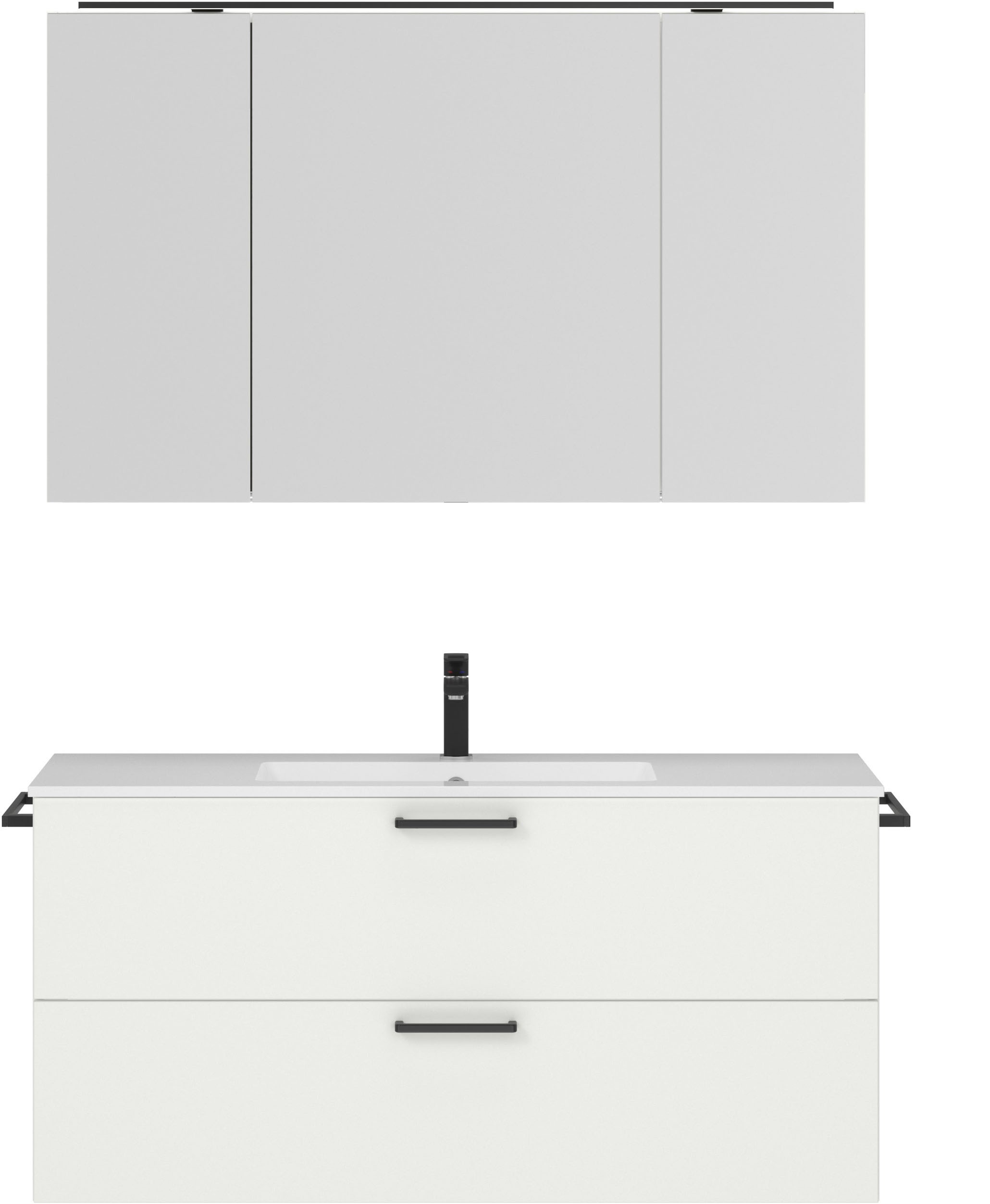 nobilia® Badmöbel-Set »Tolvina«, (2 St., vormontiert, mit Soft-Close), inkl günstig online kaufen