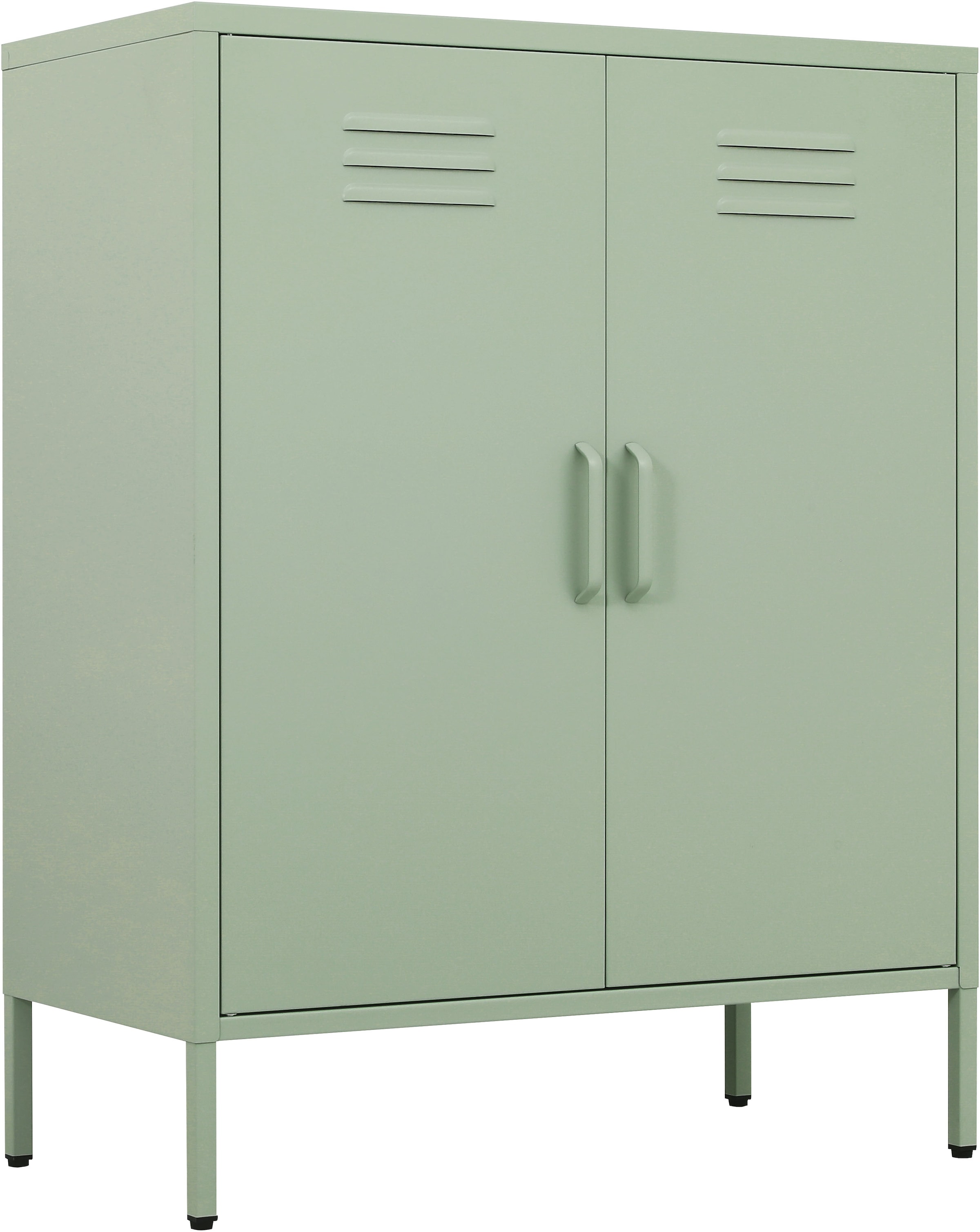 OTTO home Wäscheschrank »Siena Metallschrank Stahlschrank Mehrzweckschrank Beistellschrank« Breite 80cm , idealer Wäscheschrank im Loft Design,  Bestseller Stahlschrank Kommode mit 2 Türen