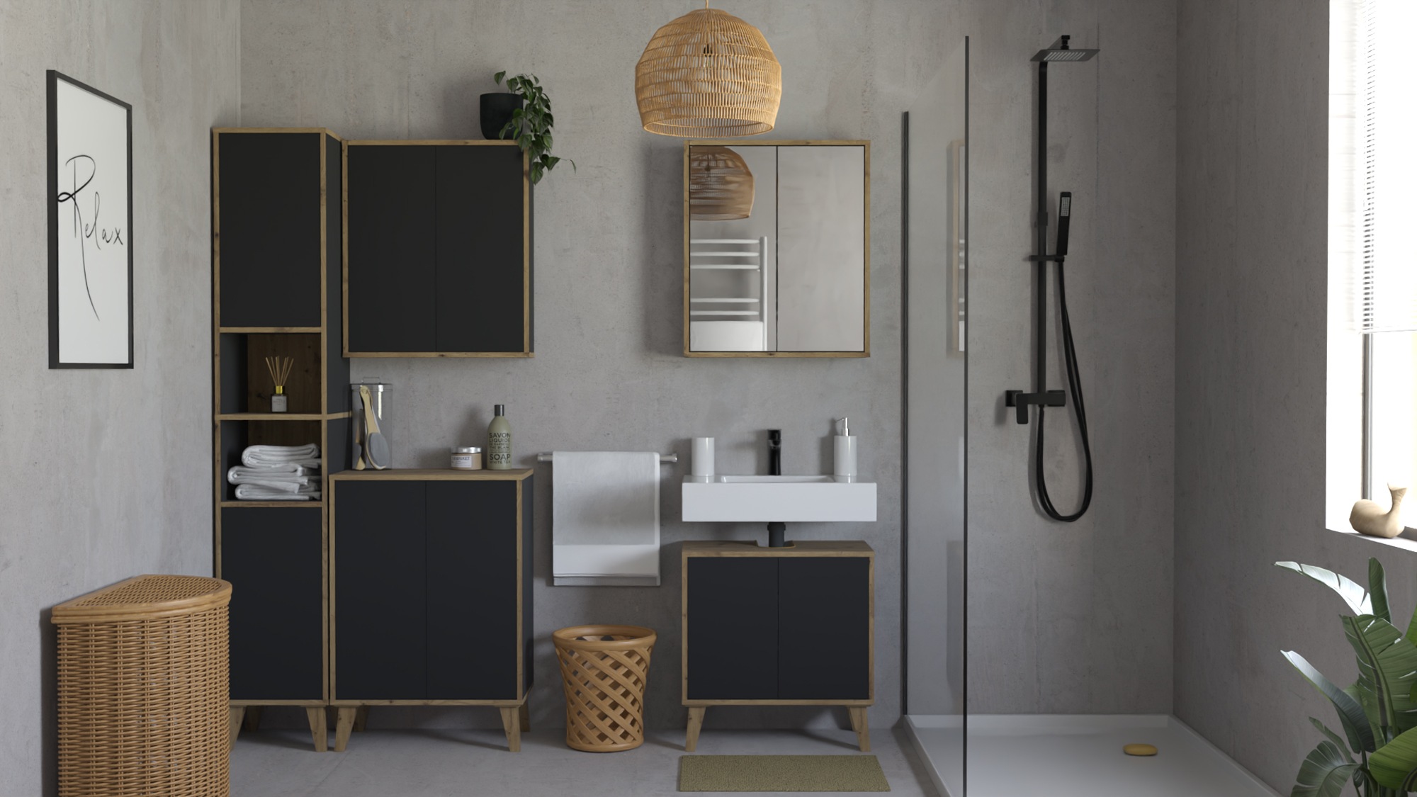 welltime Badspiegel »Morena« Push-Open