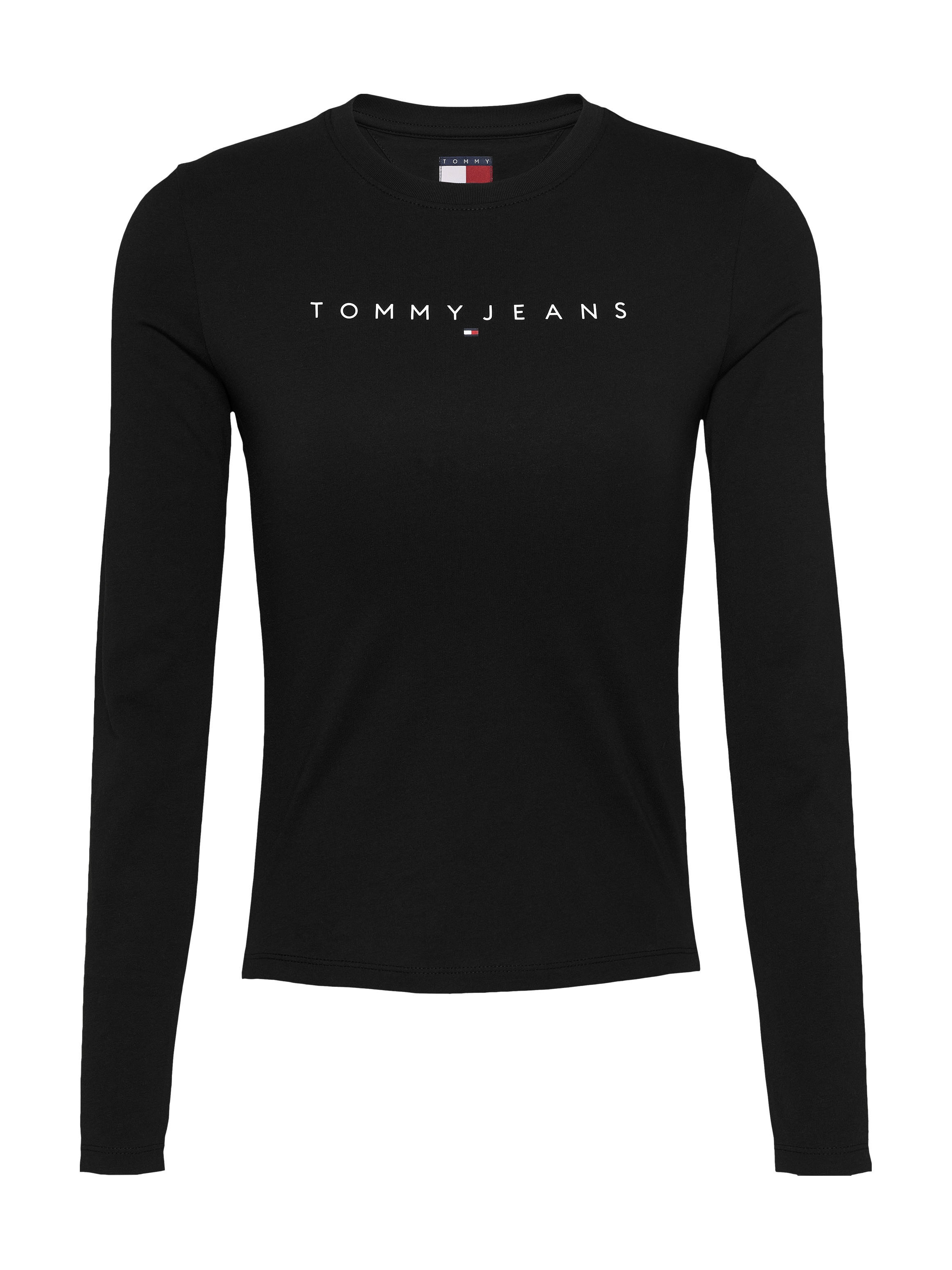 Tommy Jeans Curve Langarmshirt »TJW SLIM LINEAR TEE LS EXT«, Große Größen