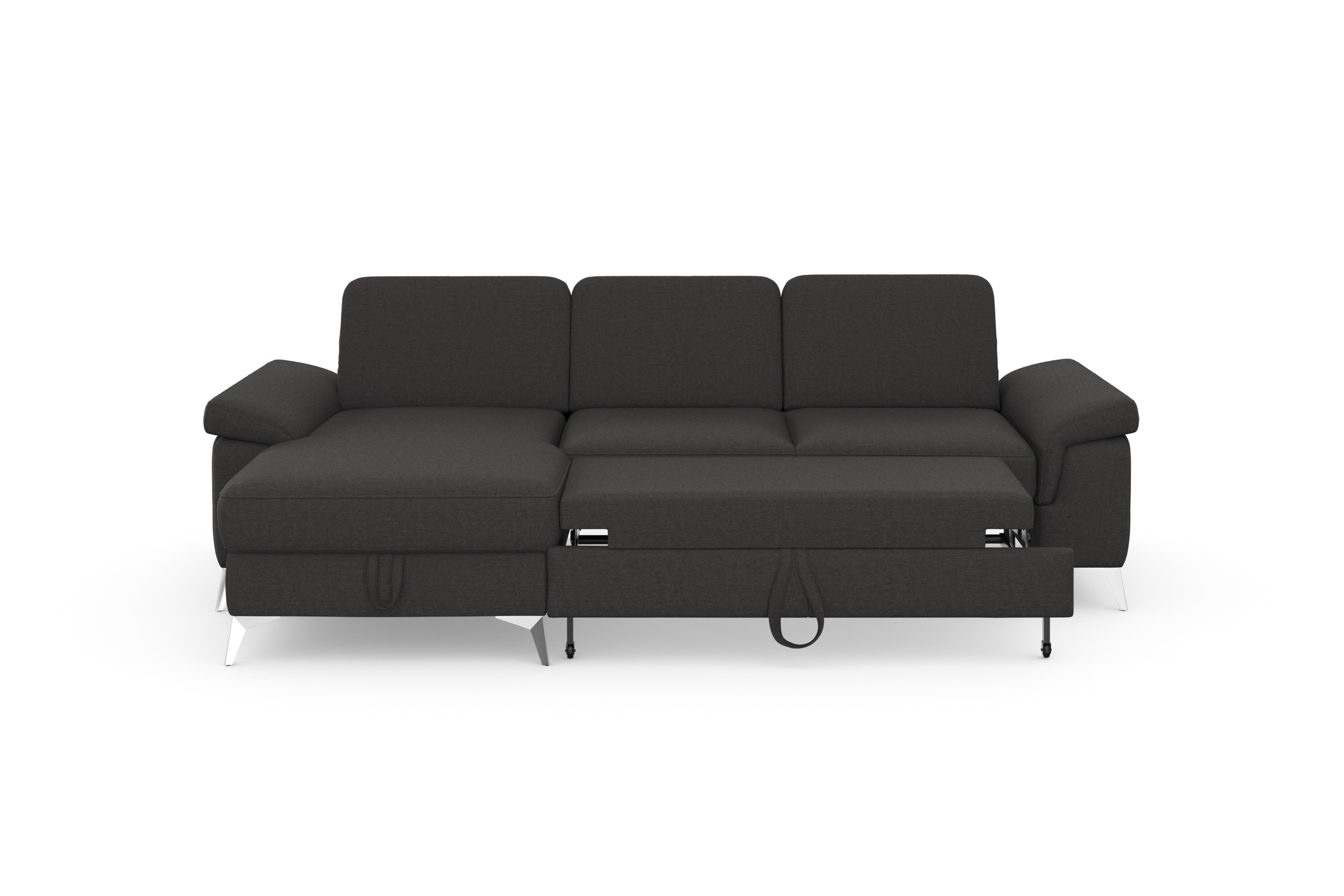 sit&more Ecksofa »Padua L-Form«, inklusive Sitztiefenverstellung, Armteilfunktion und Federkern
