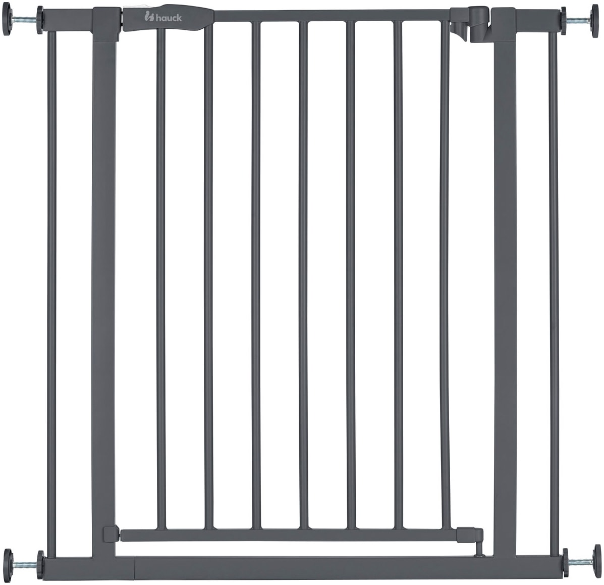 Hauck Türschutzgitter »Open N Stop 2, Dark Grey«, auch als Treppenschutzgitter verwendbar; 75-80 cm, erweiterbar