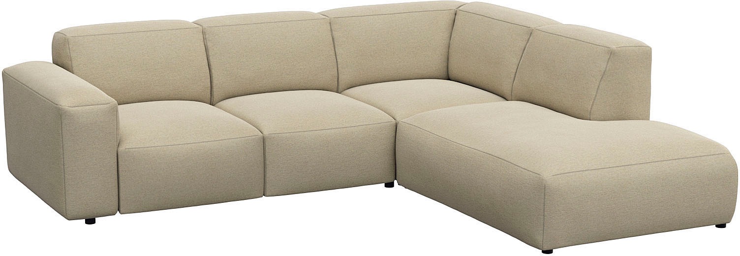 FLEXLUX Ecksofa »Lucera, super Sitzkomfort durch Kaltschaum im Sitz, L-Form günstig online kaufen