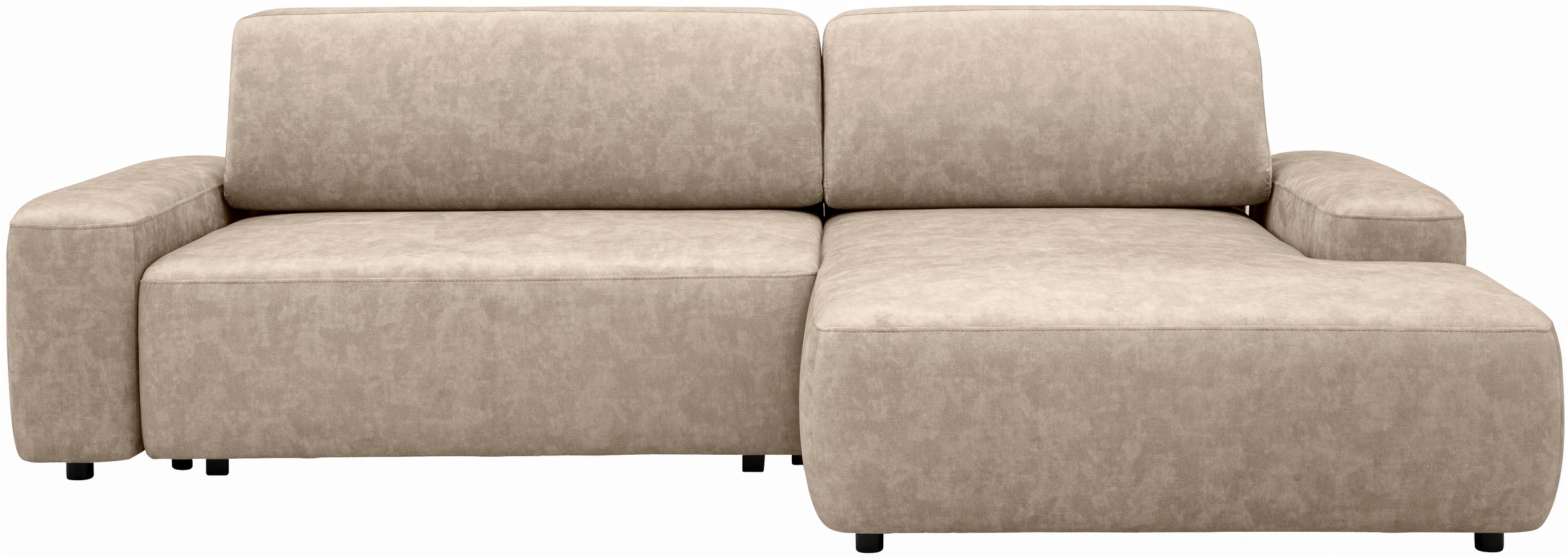 Home affaire Ecksofa »TORGE (264cm), Schlafsofa in Cord, Samtvelours o Stru günstig online kaufen