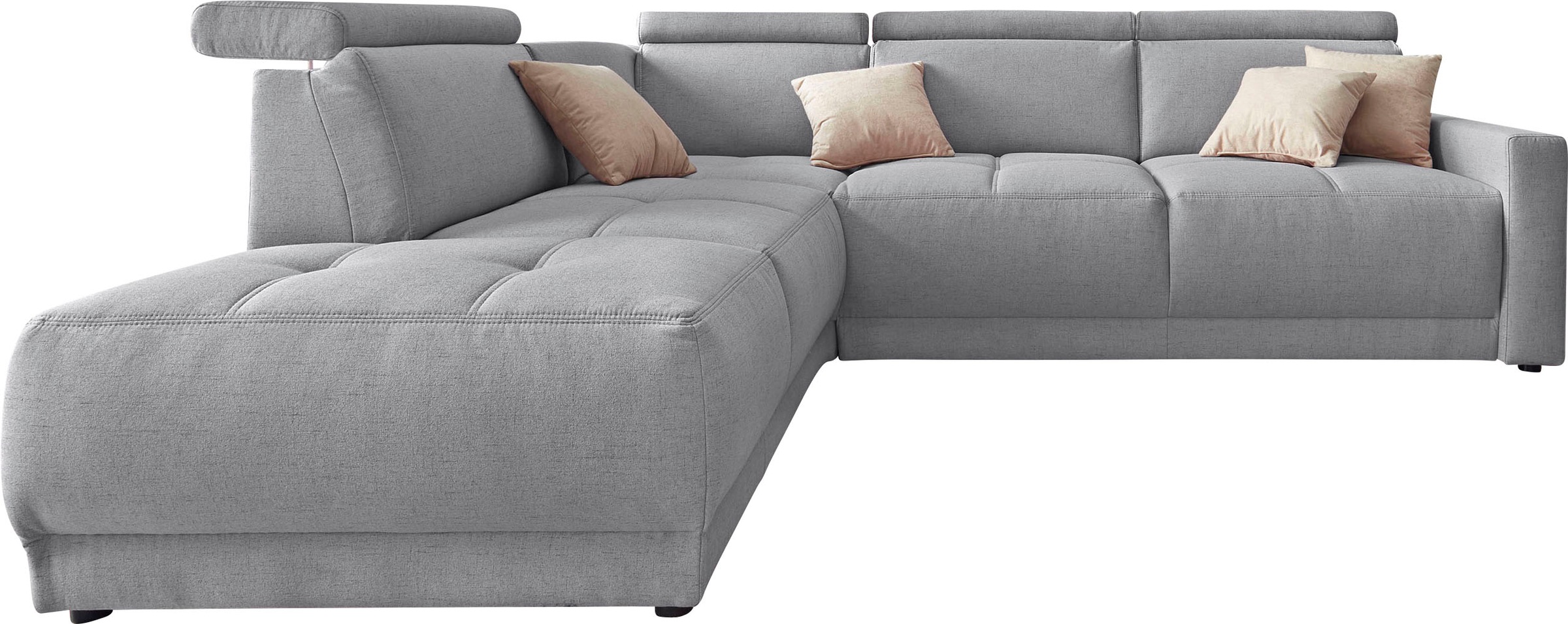 DOMO collection Ecksofa »Ava, moderne Sitzheftung mit toller Doppelnaht, ko günstig online kaufen