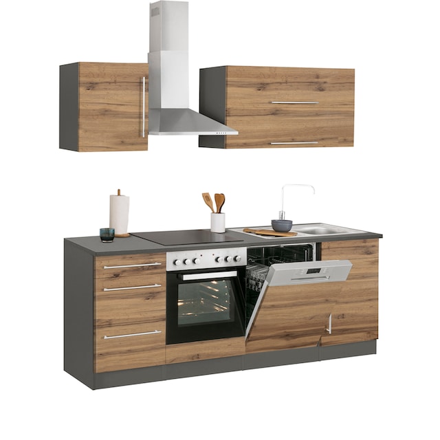 HELD MÖBEL Küchenzeile »Samos«, mit E-Geräten, Breite 220 cm online  bestellen