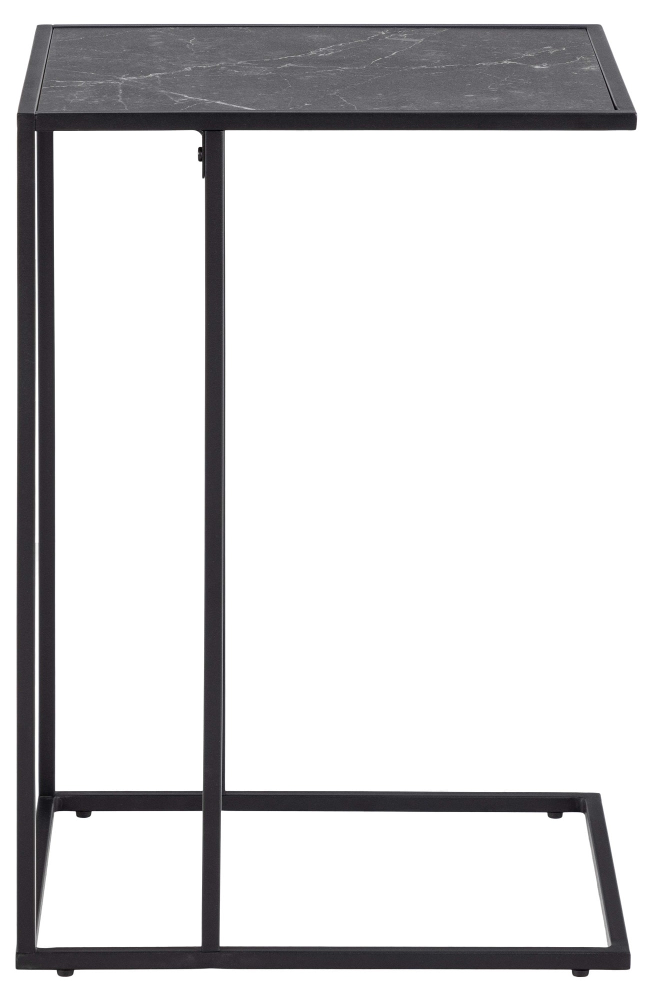 ACTONA GROUP Beistelltisch »Infinity«, Ecktisch, Tischplatte in Marmoroptik, Metallgestell, H: 63 cm