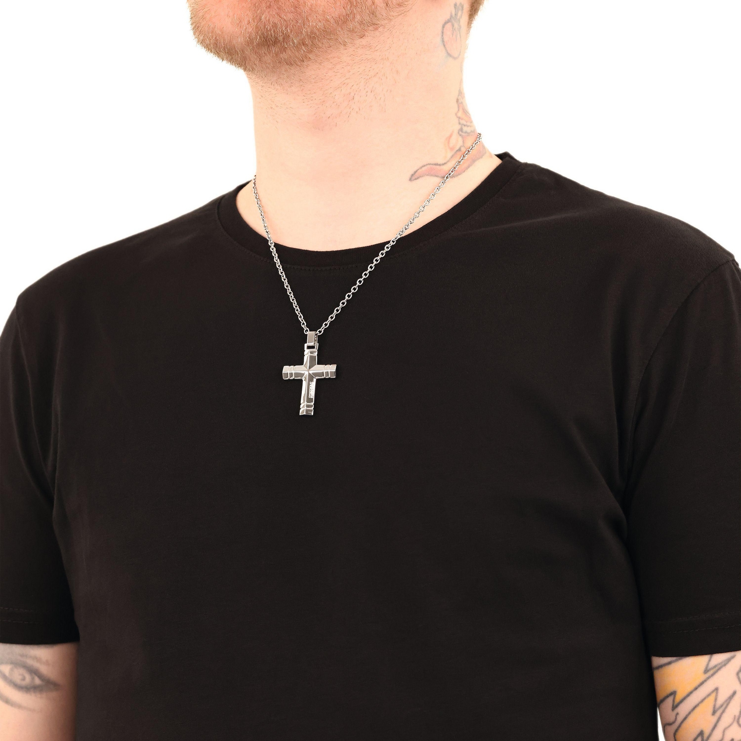 Amor Kette mit Anhänger »Scorpions by Amor, Kreuz-Anhänger«