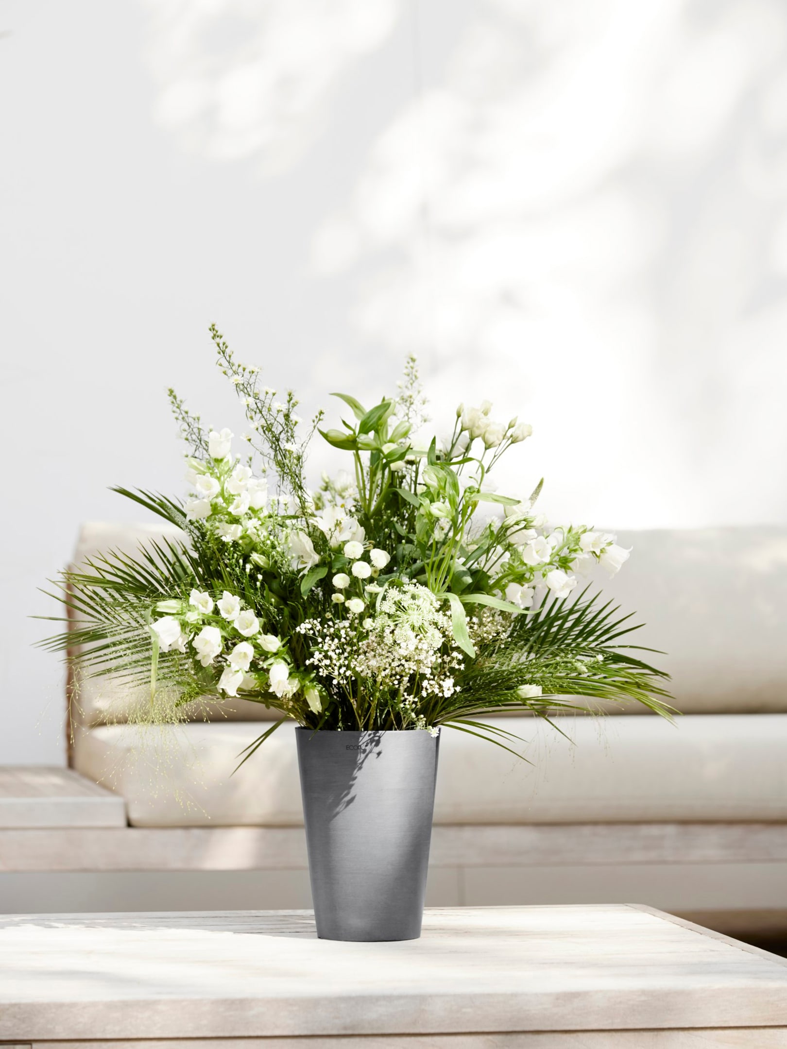 ECOPOTS Blumentopf »Pisa 17,5 Grau«, für den Innenbereich