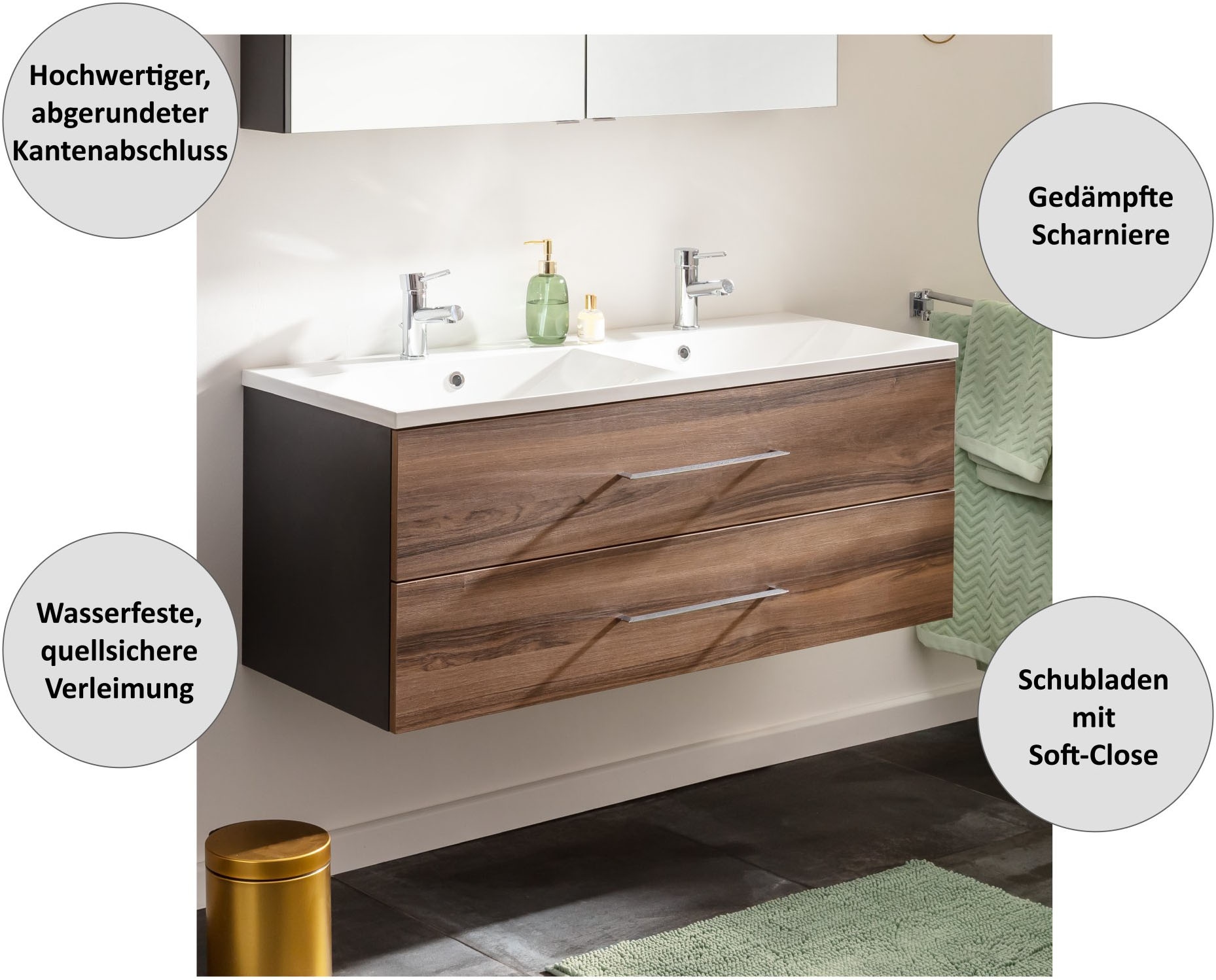 FACKELMANN Badmöbel-Set, (3 St.)