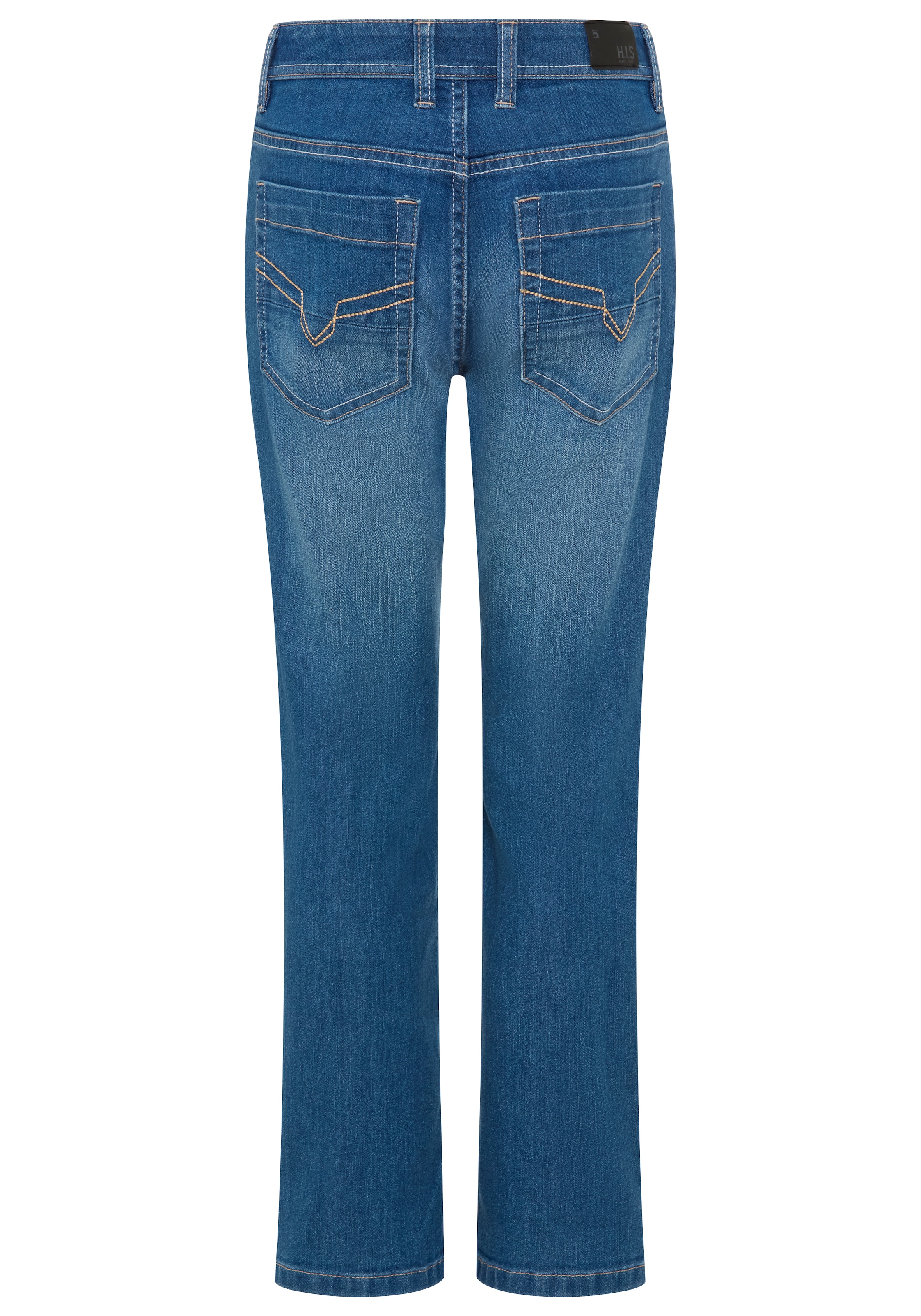 H.I.S Relax-fit-Jeans »Stretchjeans in gerader Form für Jungen« Für TEENS. Gerade Jeans in authentischer Waschung