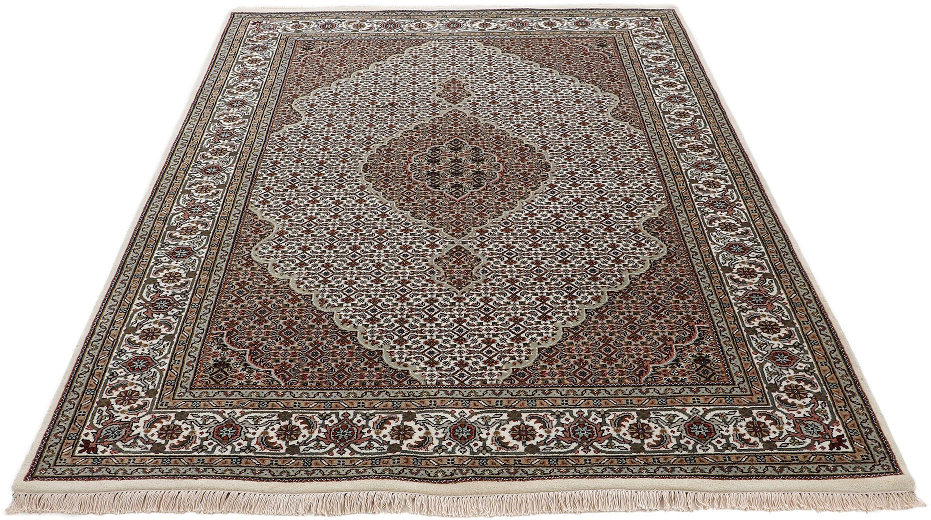 Woven Arts Orientteppich »Tabriz Mahi, auch als Läufer«, rechteckig, 15 mm günstig online kaufen