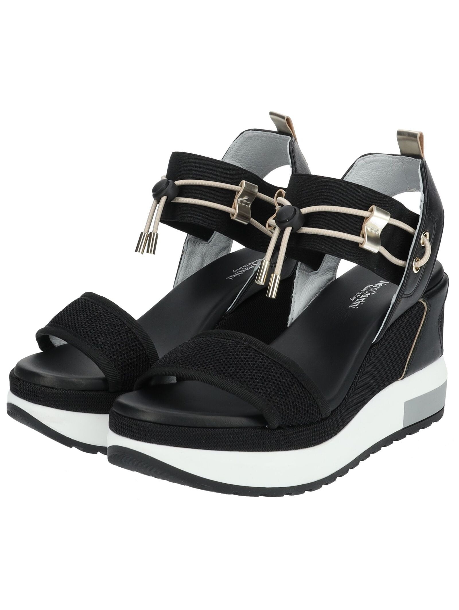 Nero Giardini Keilsandalette »Nero Giardini Sandalen Leder/Textil«