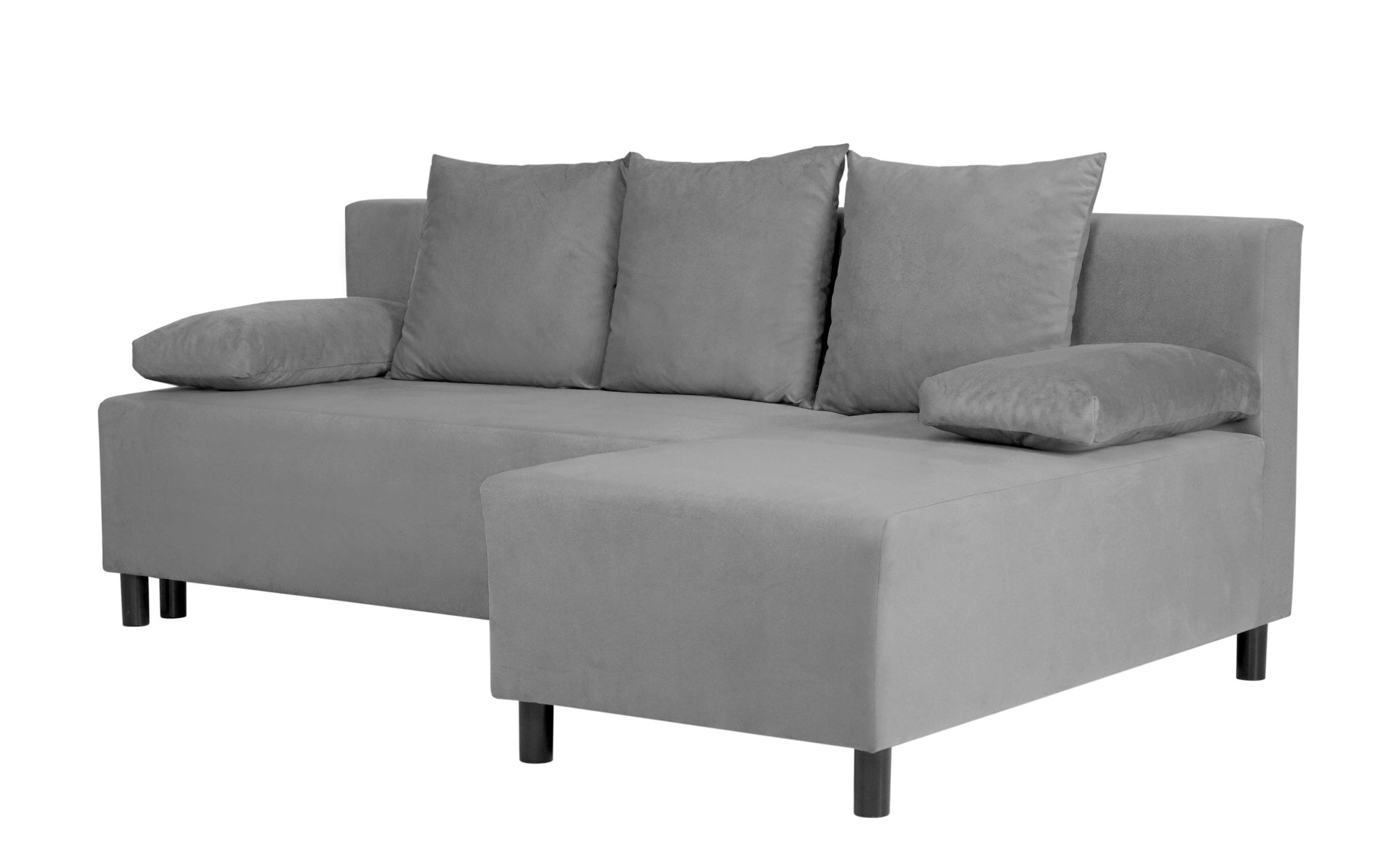 INOSIGN Ecksofa »IWALANI, Schlafsofa mit Bettkasten, Recamiere beidseitig montierbar«, L-Form, B/T/H 199/135/83 cm, Struktur weich & Velvet