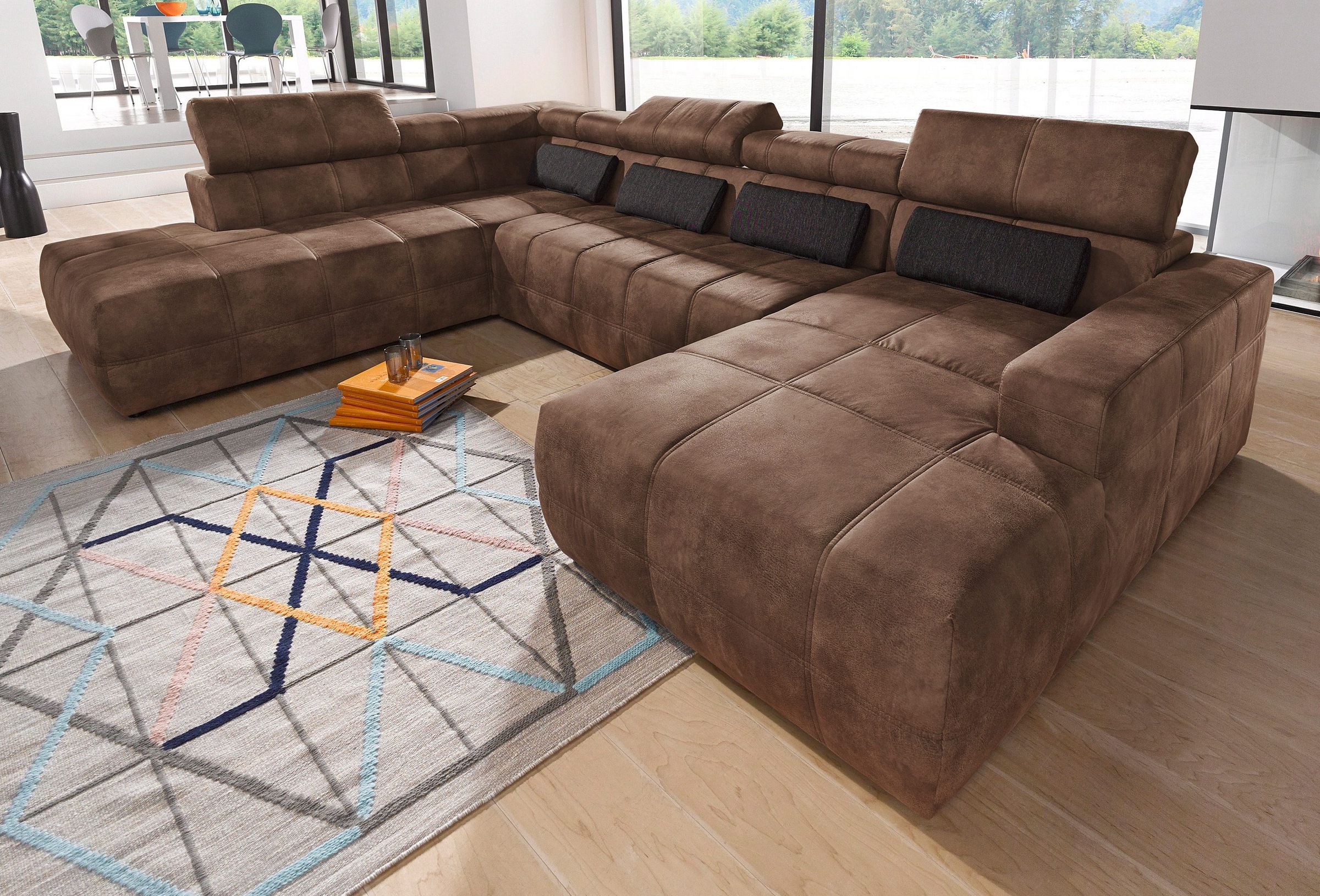 DOMO collection Wohnlandschaft »Brandon, belastbar bis 140kg/ Sitz, B/T: 35 günstig online kaufen