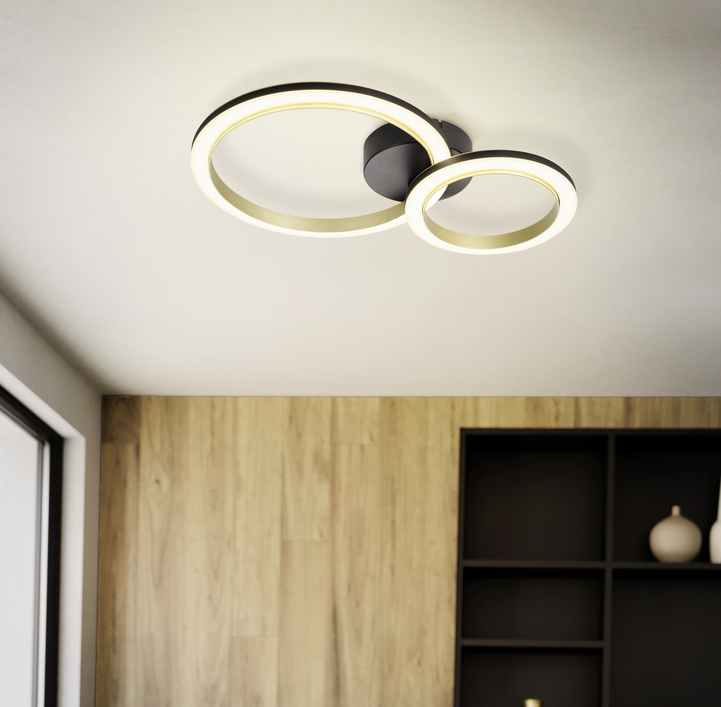 EGLO Deckenleuchte »CALLIERA Deckenlampe - Stahl, Kunststoff - LED - 12W - günstig online kaufen