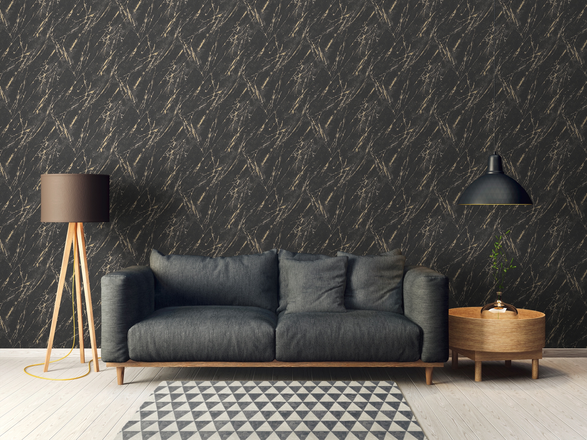 A.S. Création Vliestapete »Casual Living Marmor-Tapete Mustertapete Stein-Optik Steinoptik«, leicht glänzend, Vliestapete Marmor für Schlafzimmer Küche Wohnzimmer Marmoroptik Flur
