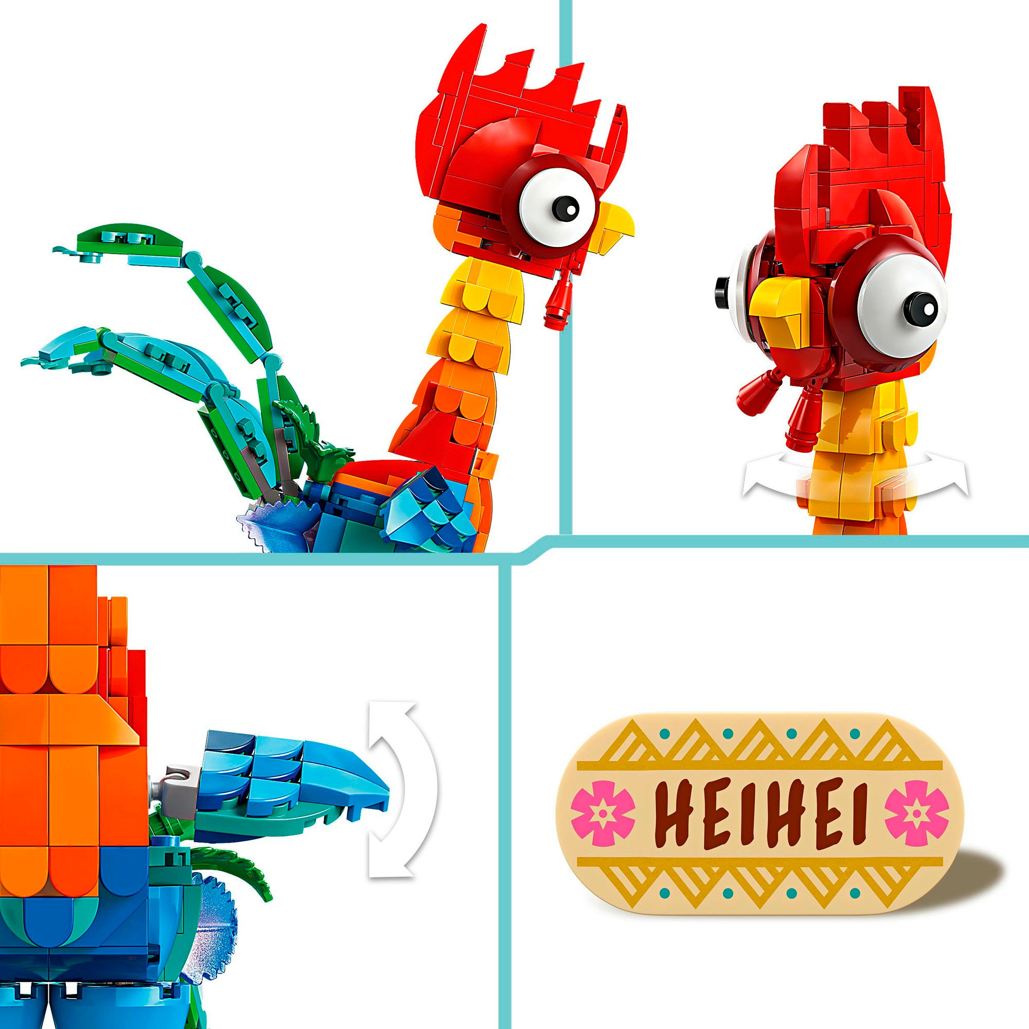 LEGO® Konstruktionsspielsteine »Heihei (43272), LEGO® Disney Princess«, (566 St.), Made in Europe