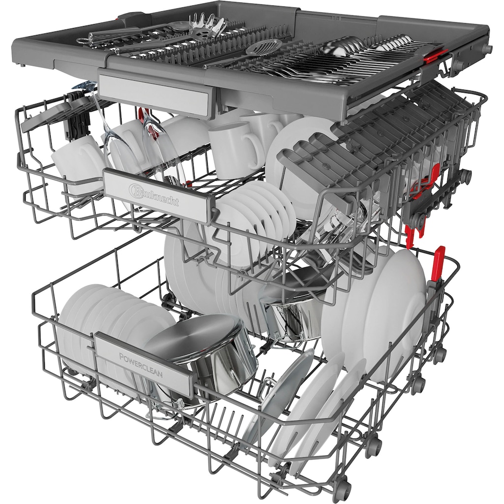 BAUKNECHT Standgeschirrspüler »BFP 5O41 PLT X«, BFP 5O41 PLT X, 14 Maßgedecke