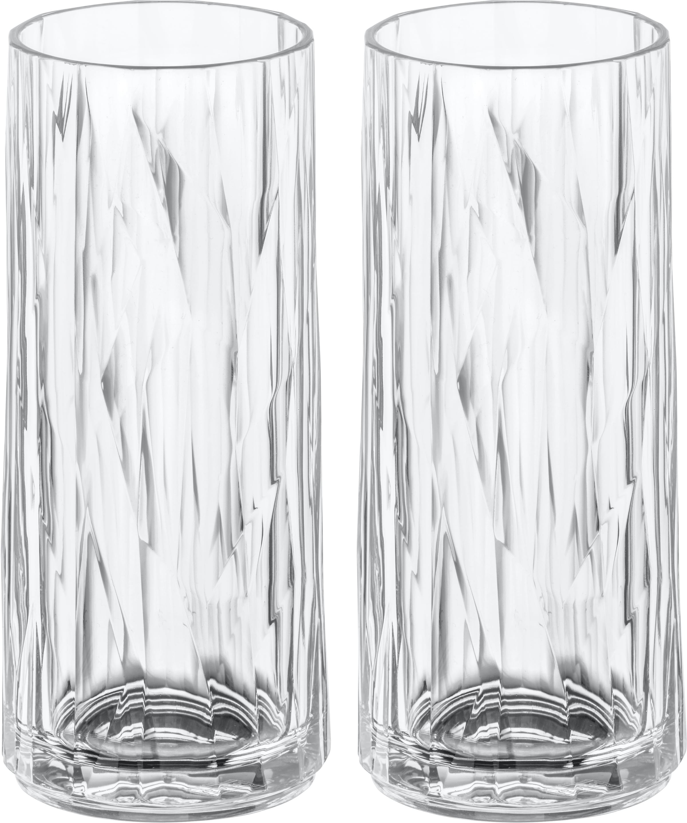 KOZIOL Longdrinkglas »CLUB No. 3«, (Set, 2 tlg., 2er Set), unzerbrechlich,r günstig online kaufen