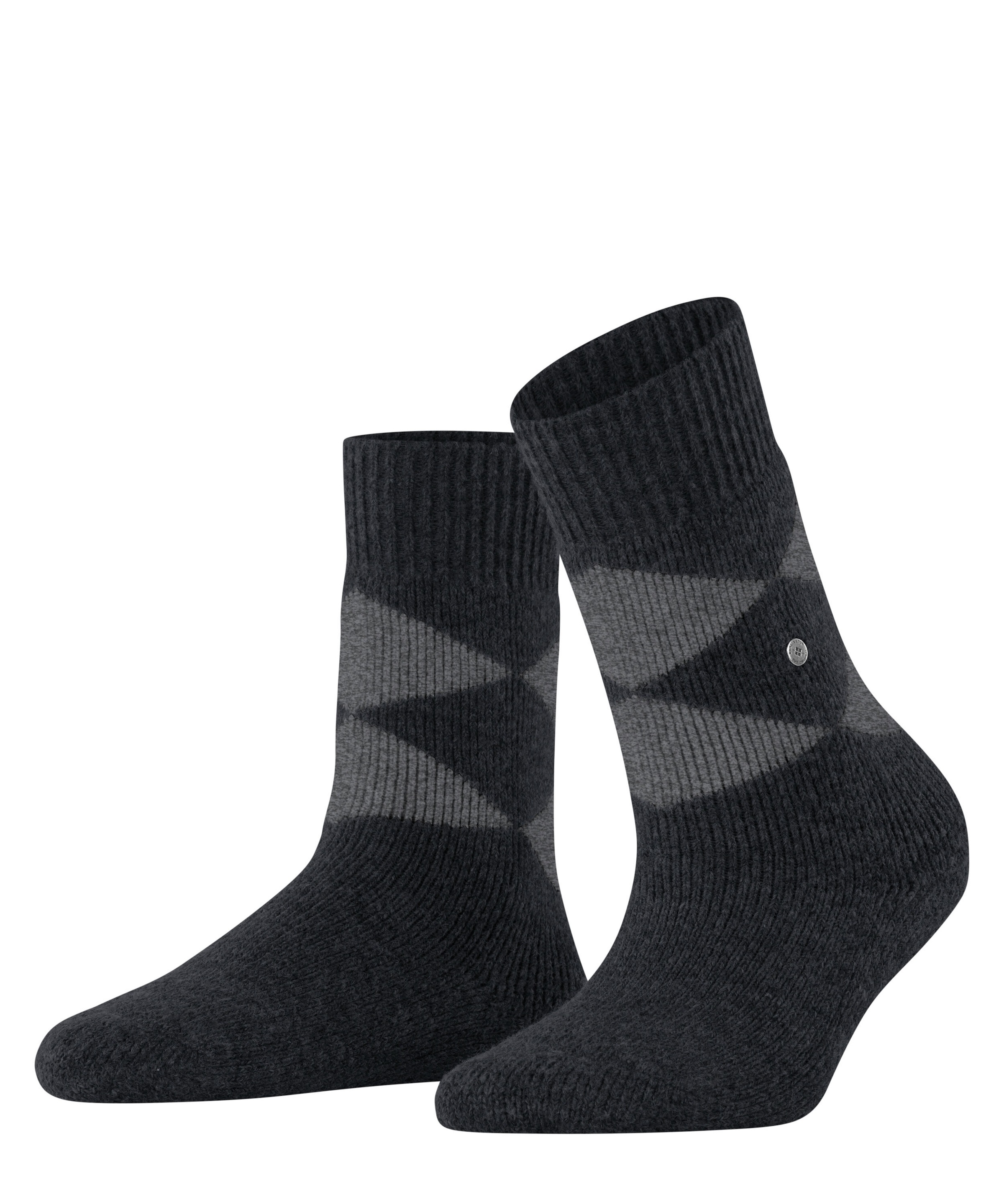 Burlington Haussocken »Cosy Argyle« Einheitsgröße 36-41, Argyle-Muster, wärmend, Vollplüsch innen