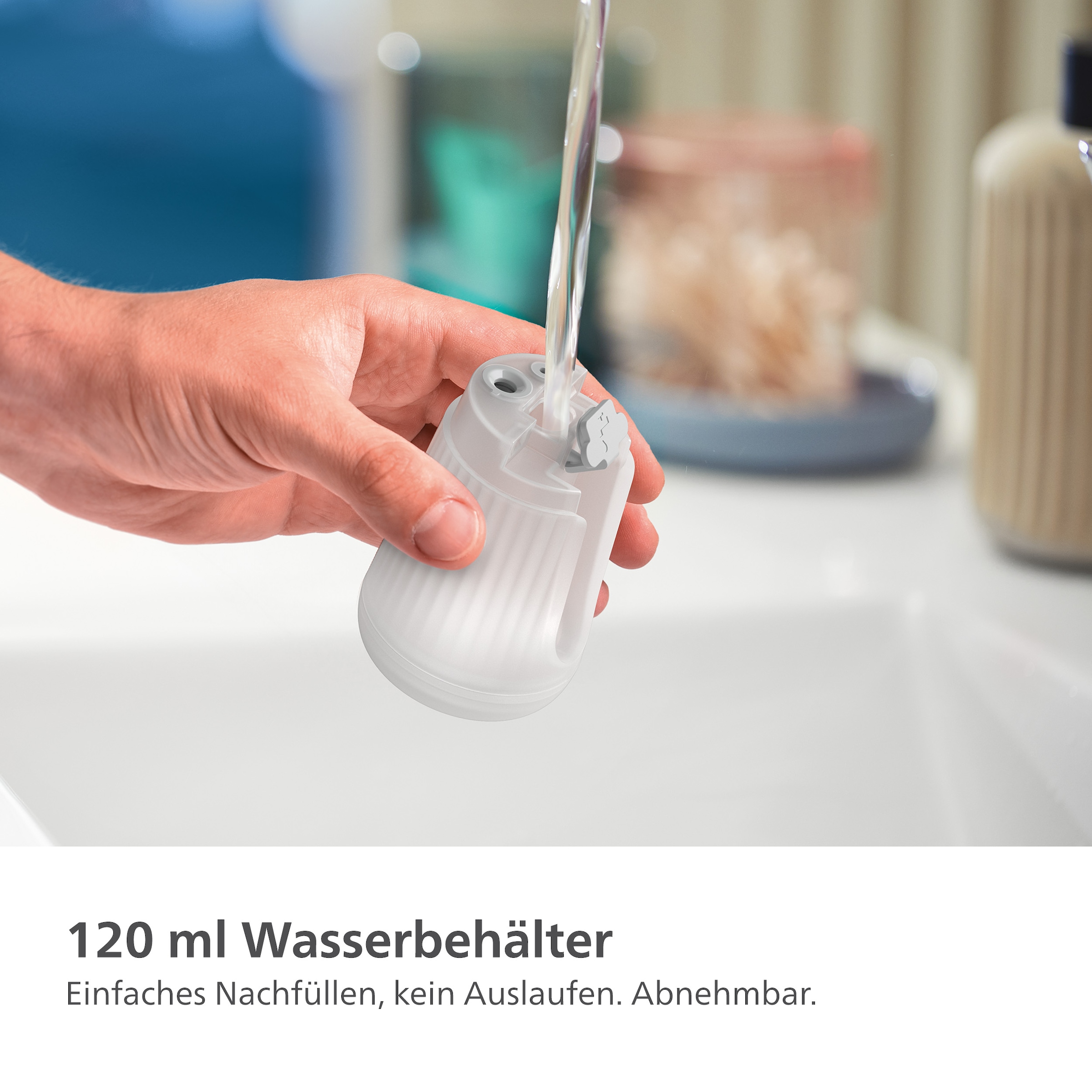 Philips Dampfbürste »STH5020 "Styler", 120 ml abnehmbarer Wassertank, Metallplatte«, 1400 W, Steamer im schlanken Design, 2-in-1 Handschuh und Tasche inkl.