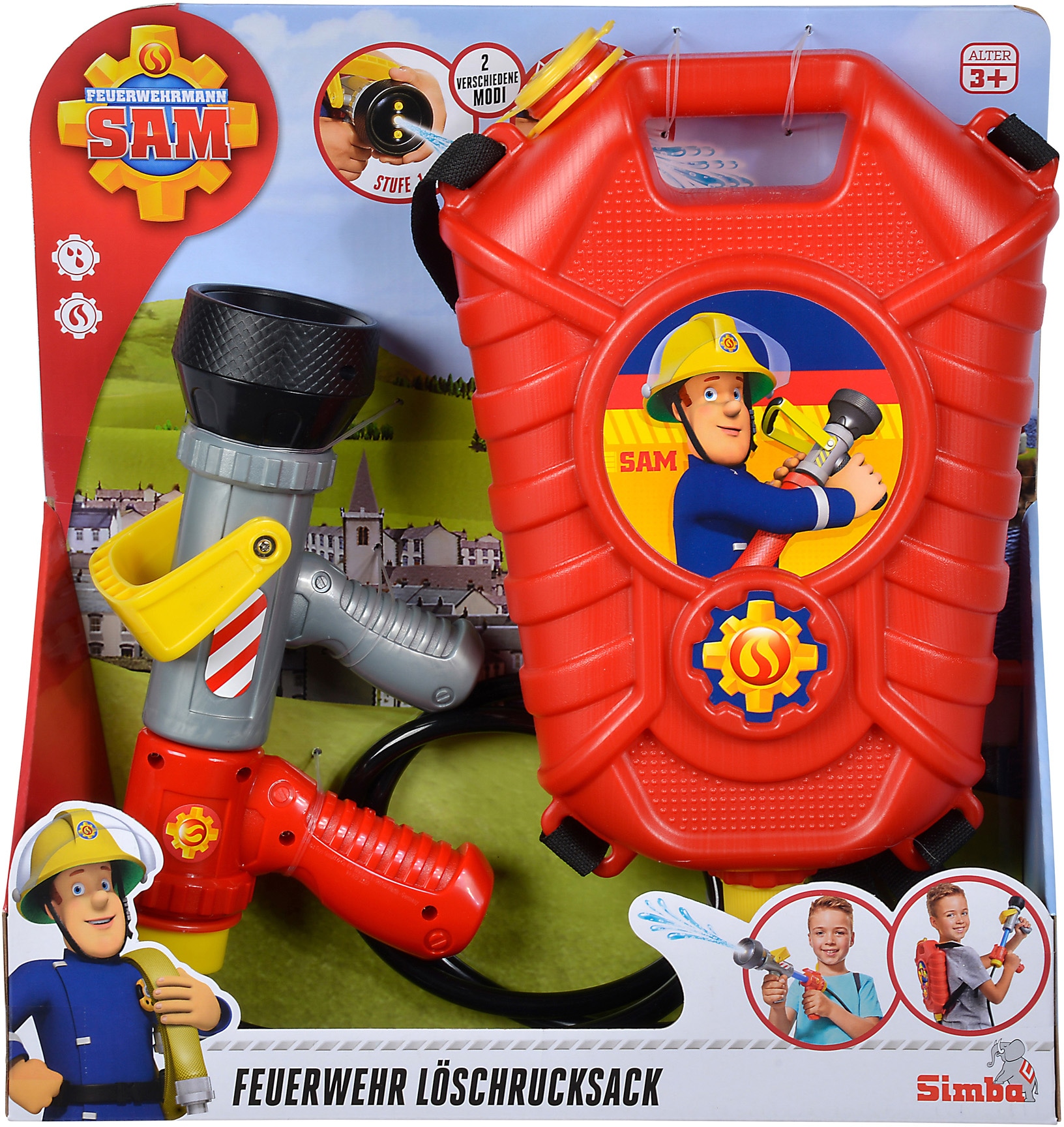 SIMBA Wasserpistole »Feuerwehrmann Sam, Tankrucksack«