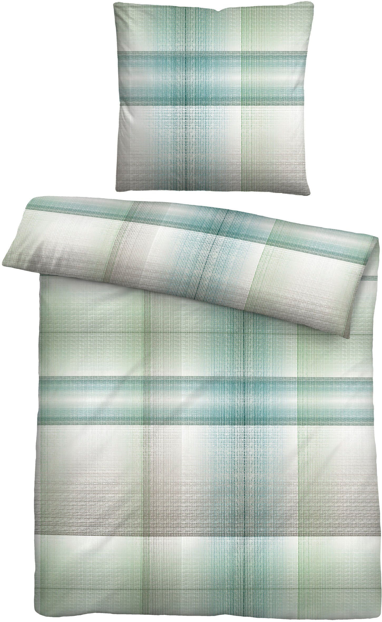 Biberna Bettwäsche »24519« 2 absolut bügelfrei, 100% Baumwolle, mit Reißverschluss, ganzjährig