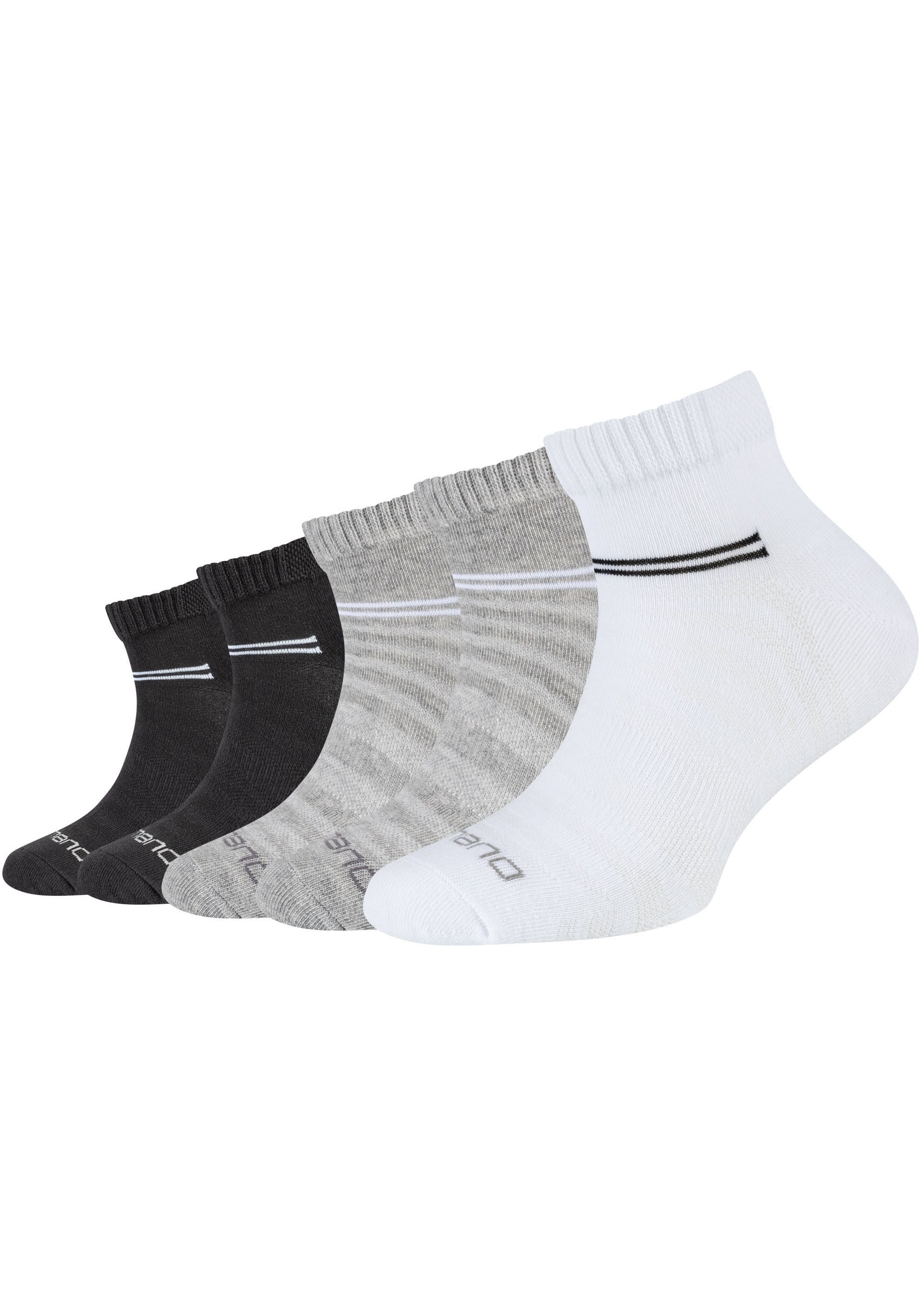 Camano Kurzsocken »mesh ventilation«, (10 Paar), mit extra dicken Bündchen