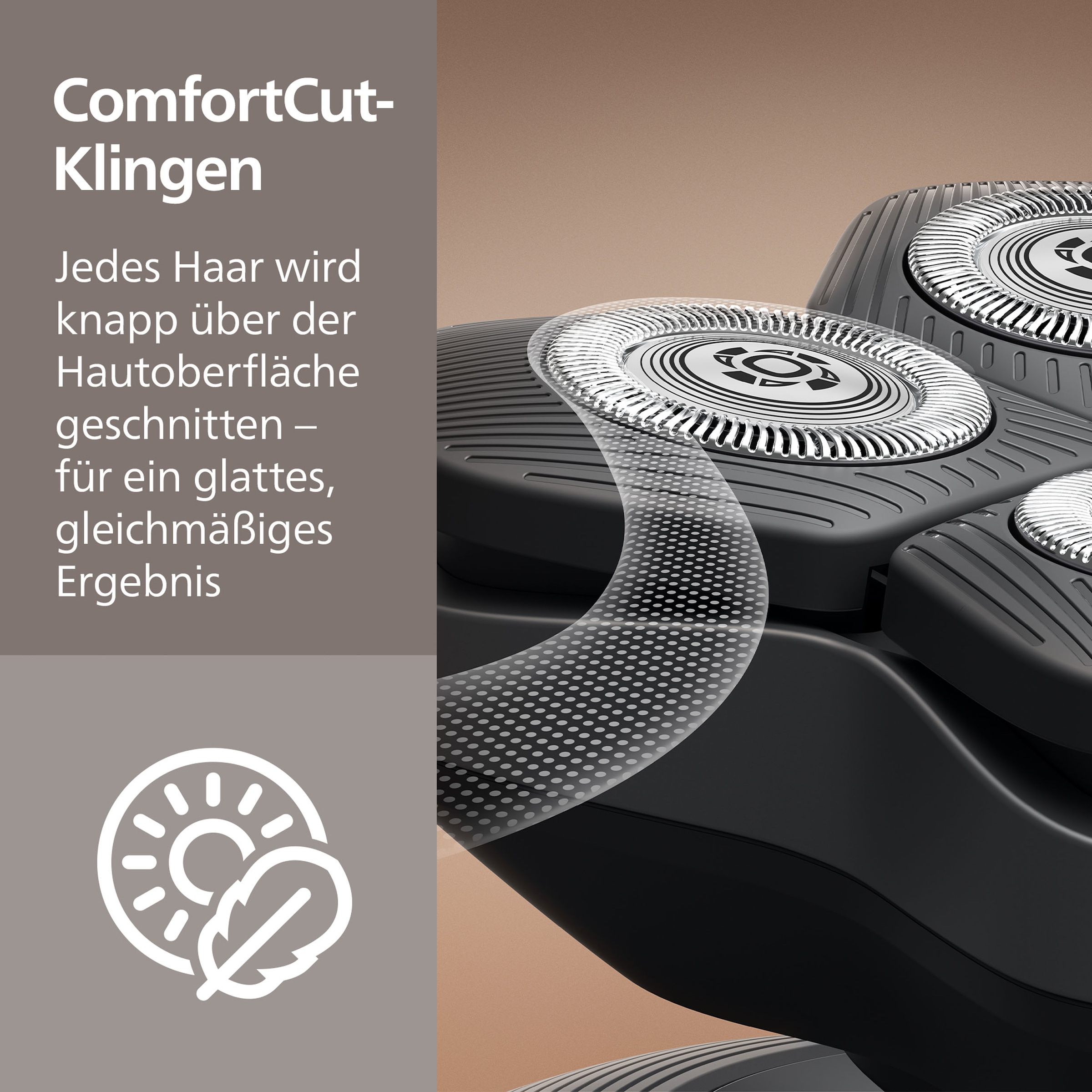 Philips Glatzen-Rasierer »HS5980/15« Haarschneider mit 36 ComfortCut-Klingen, nass und trocken verwendbar