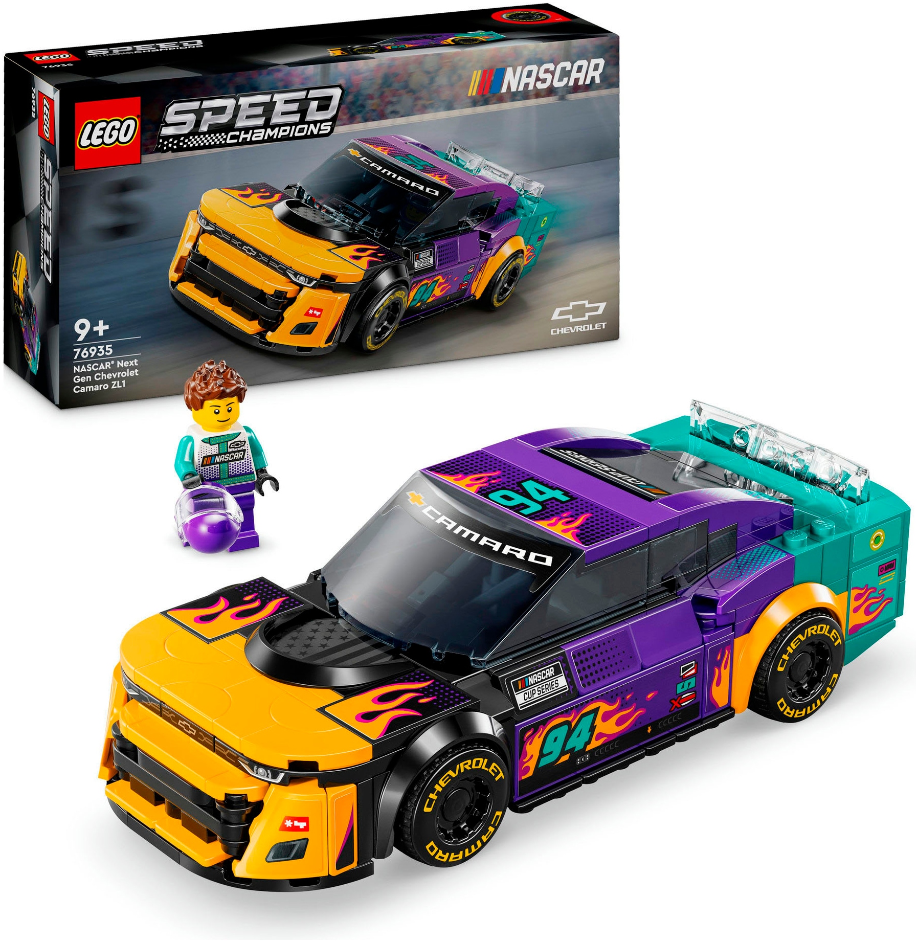 LEGO® Konstruktionsspielsteine »NASCAR® Next Gen Chevrolet Camaro ZL1 (76935), LEGO Speed Champions«, (328 St.), Made in Europe