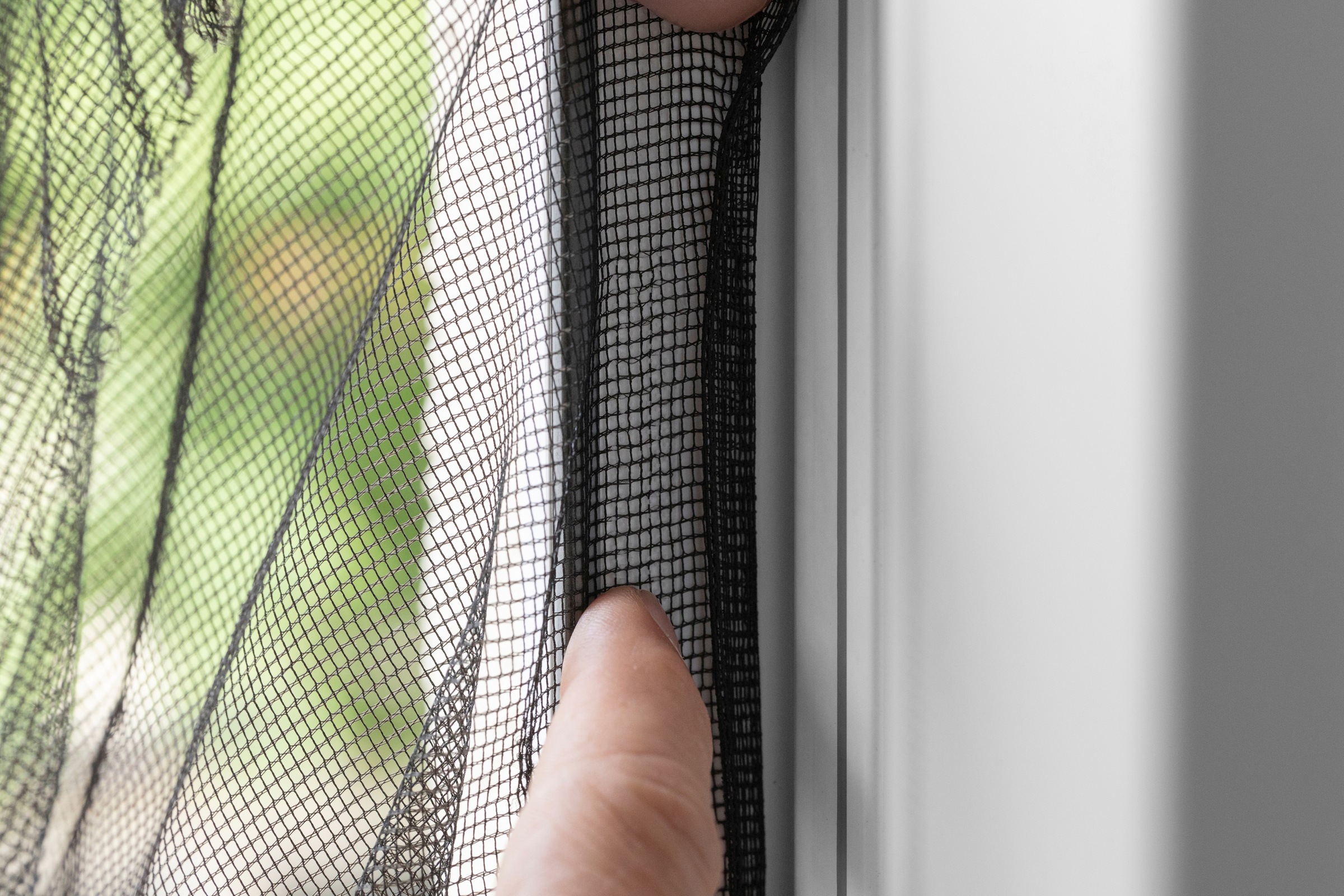 SCHELLENBERG Fliegengitter-Gewebe »für Fenster ohne bohren« Set, 1 Stk. tlg. Insektenschutz mit Klettband, 100 x 130 cm, anthrazit und weiß