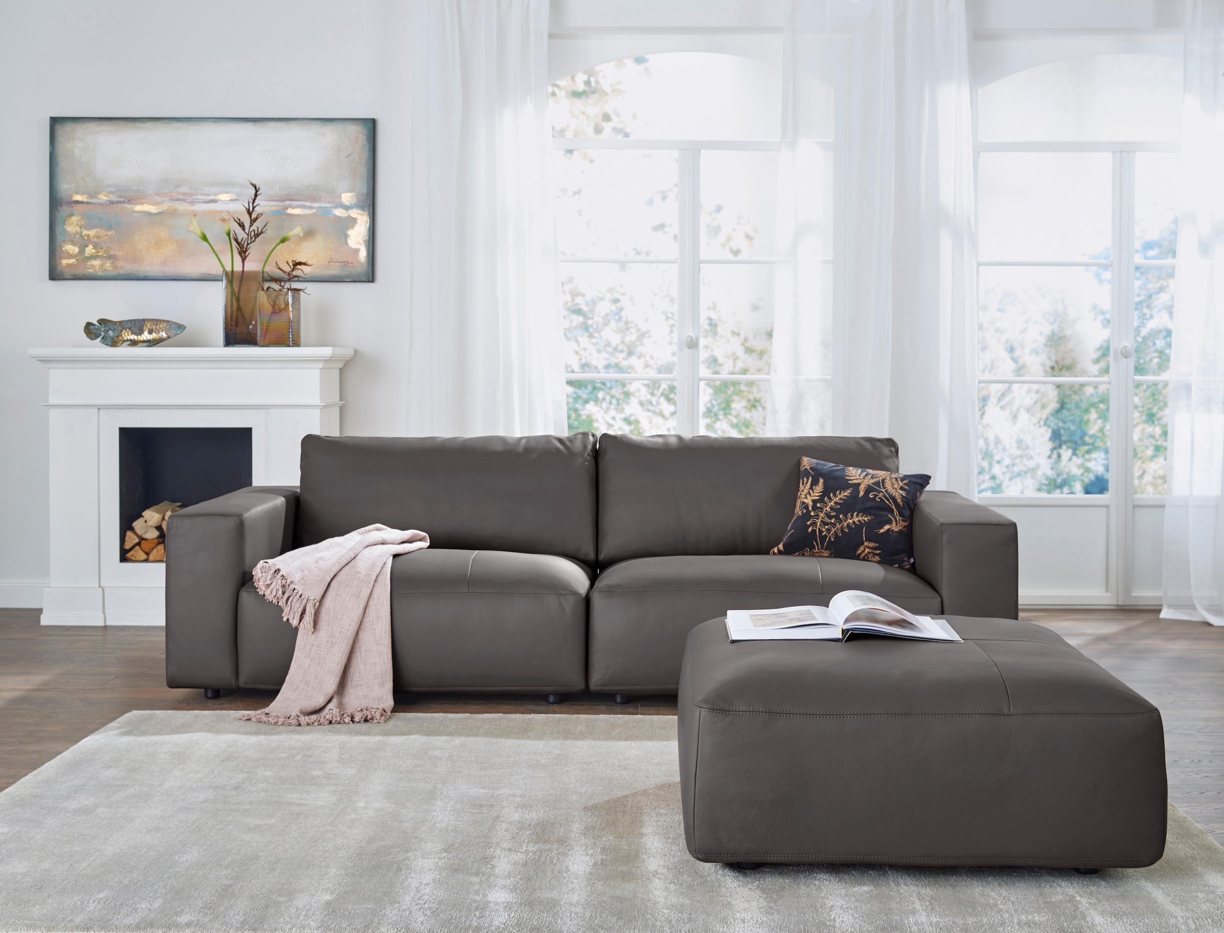 Musterring Big-Sofa »LUCIA«, in vielen Qualitäten und 4 unterschiedlichen Nähten, 3-Sitzer