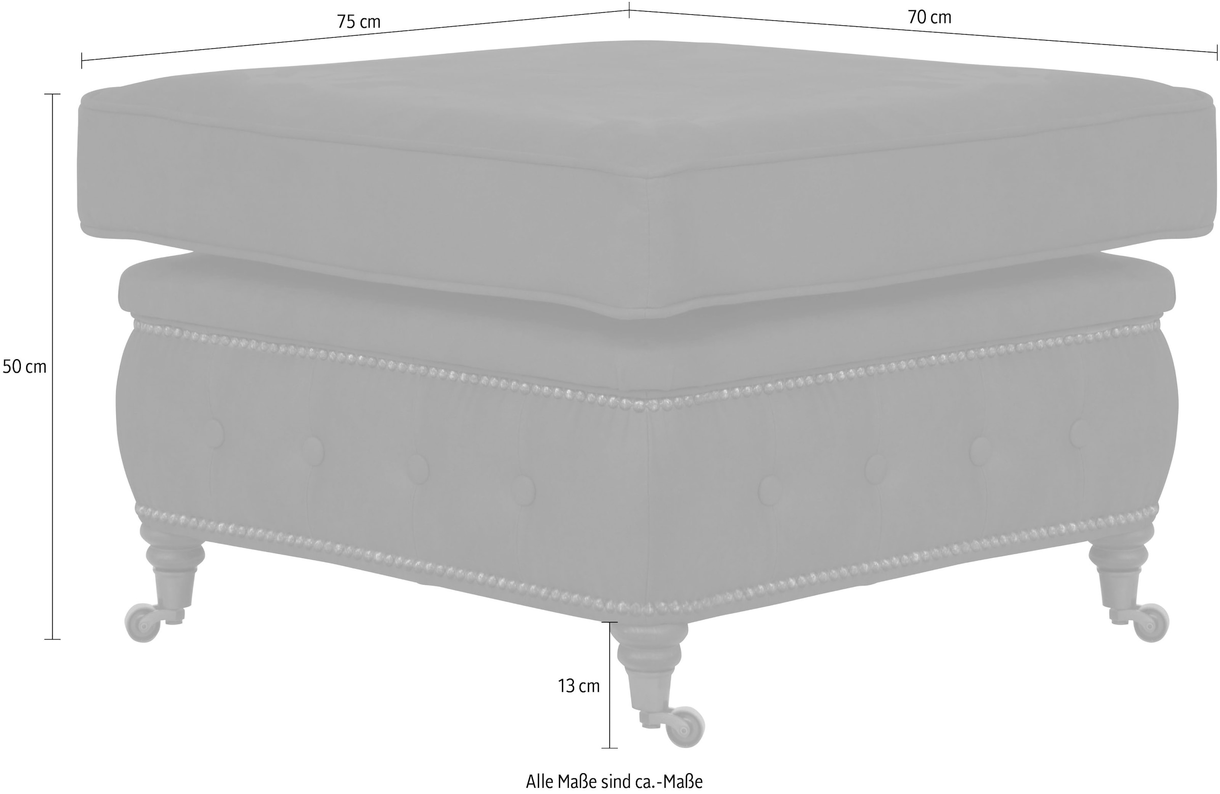 Home affaire Polsterhocker »Aarburg« passend zur Serie "Aarburg"