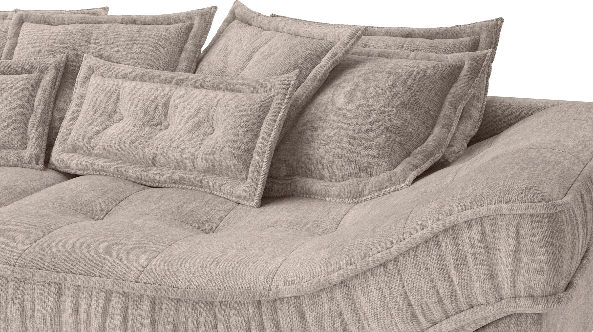 Mr. Couch Ecksofa »Diwan II, L-Form«, Wahlweise mit Kaltschaumpolsterung bis 140 kg belastbar