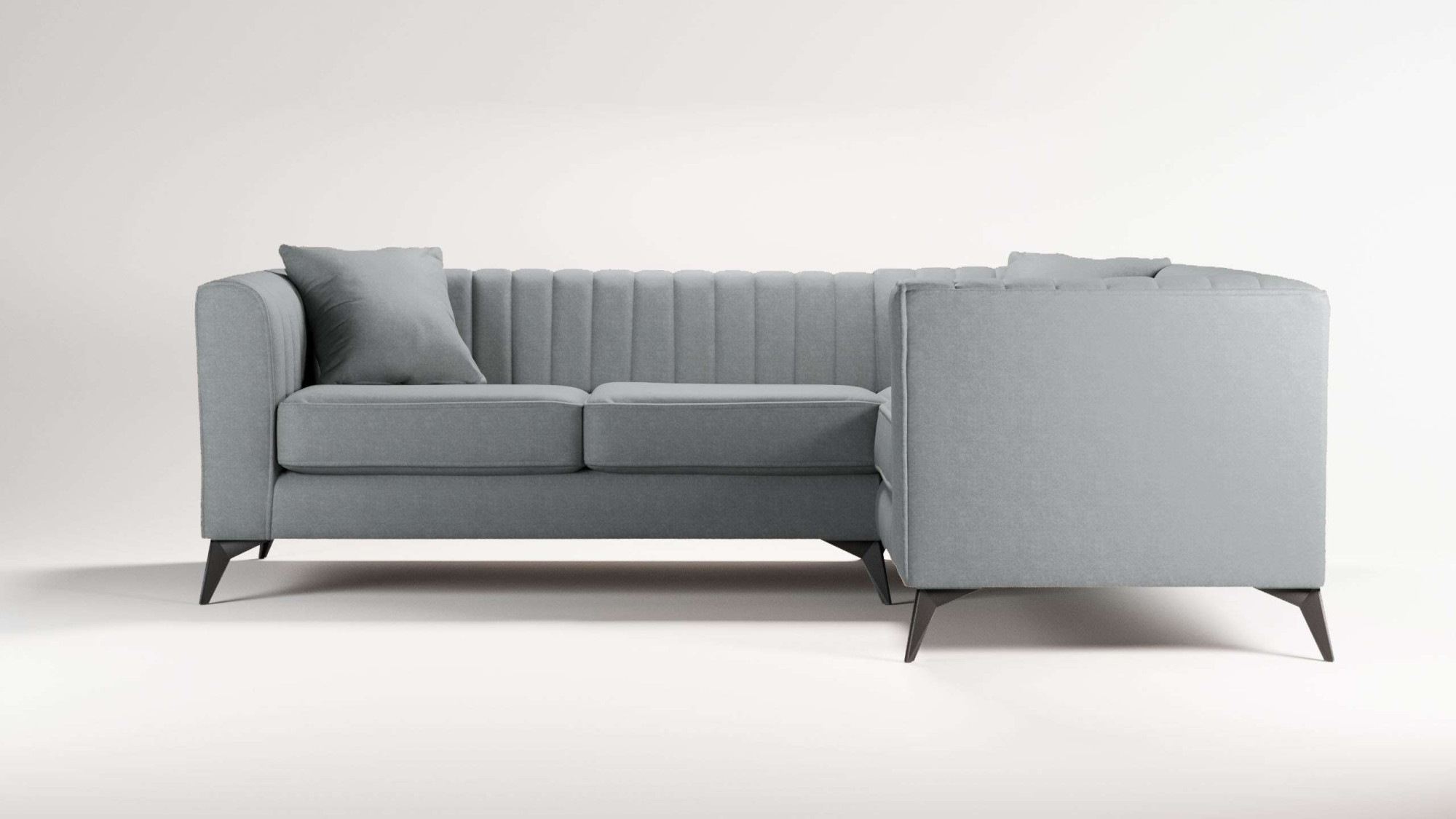 Places of Style Ecksofa »MATTHEW L-Form ideal für kleine Räume, Maße B/T/H: günstig online kaufen