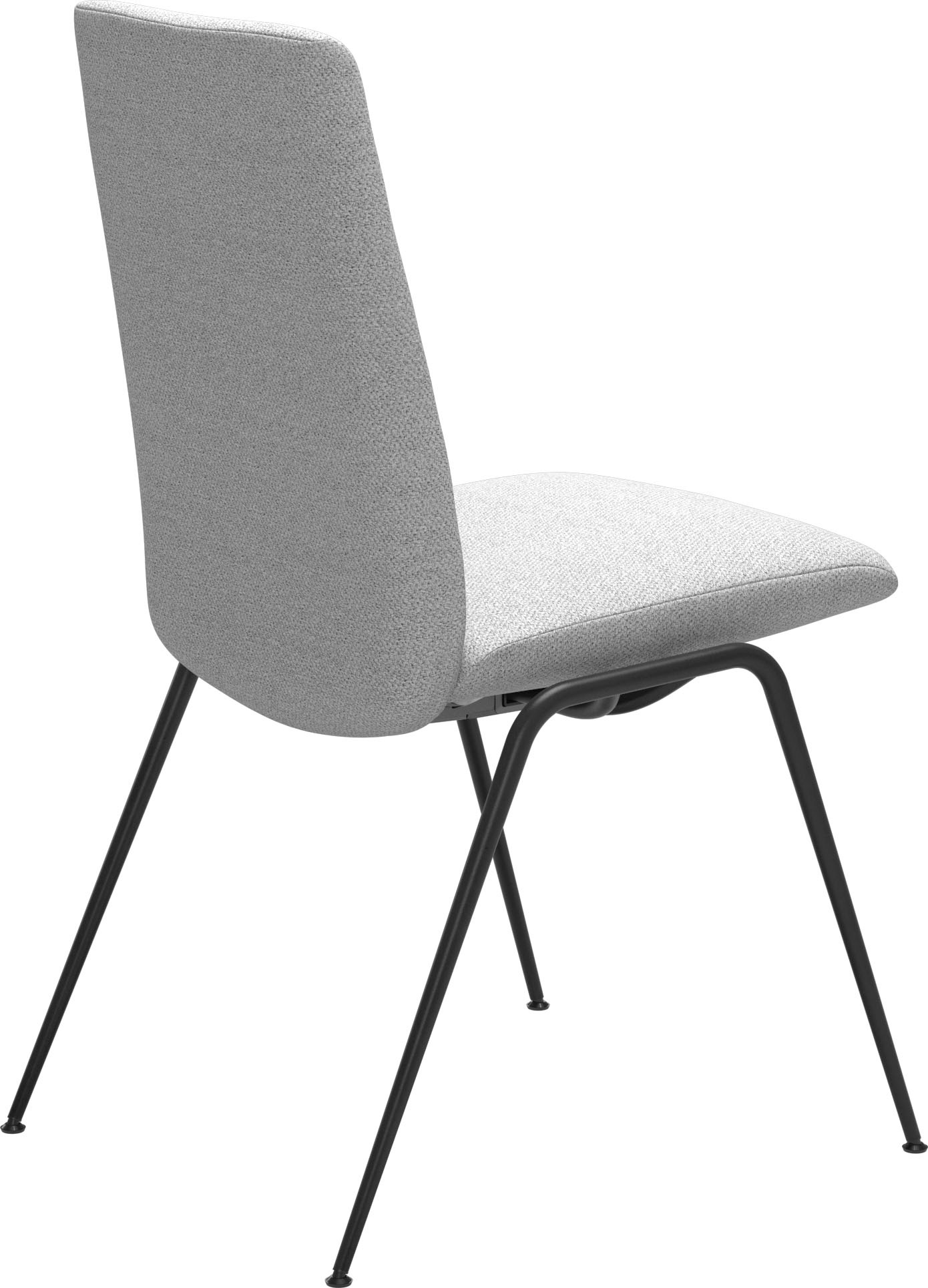 Stressless® Polsterstuhl »Laurel«, ROHLEDER Stoff Q2 FARON, Low Back, Größe M, mit Beinen aus Stahl in Schwarz matt