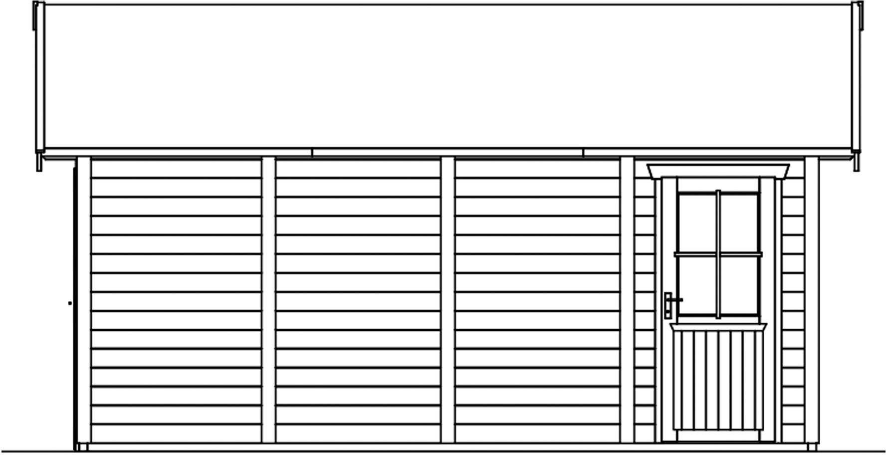 Skanholz Garage »Varberg 3«, 570 x 525 cm
