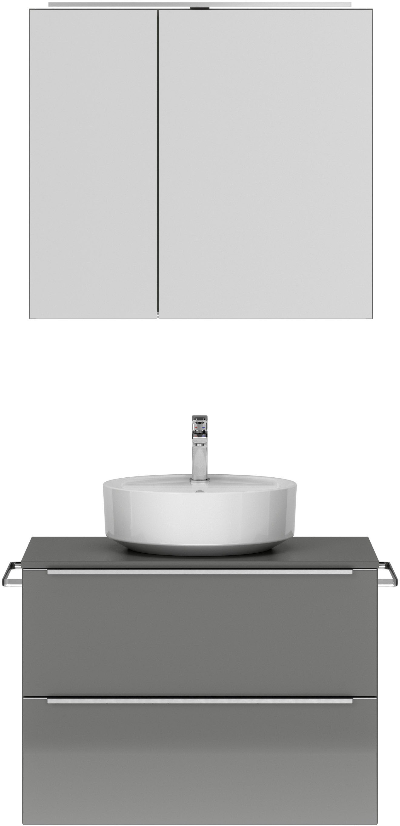 nobilia® Badmöbel-Set »Alvene« vormontiert, mit Soft-Close, 2 Stk. tlg. günstig online kaufen