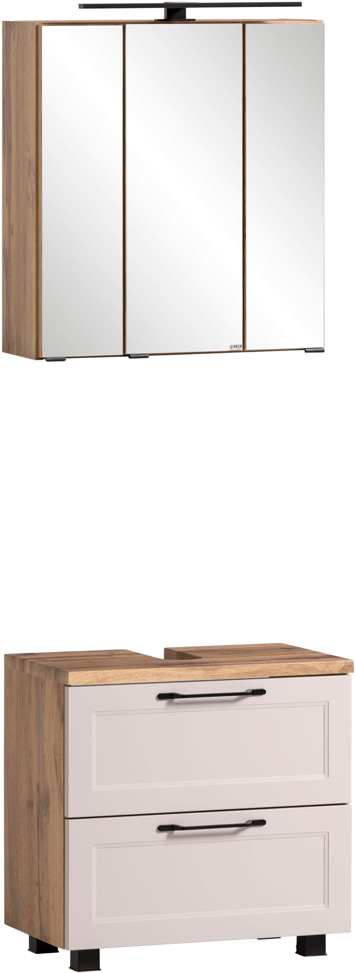 welltime Badmöbel-Set »Lana«, (Komplett-Set, 2 St.), Badezimmer-Set, 2-teilig, 60 cm breit