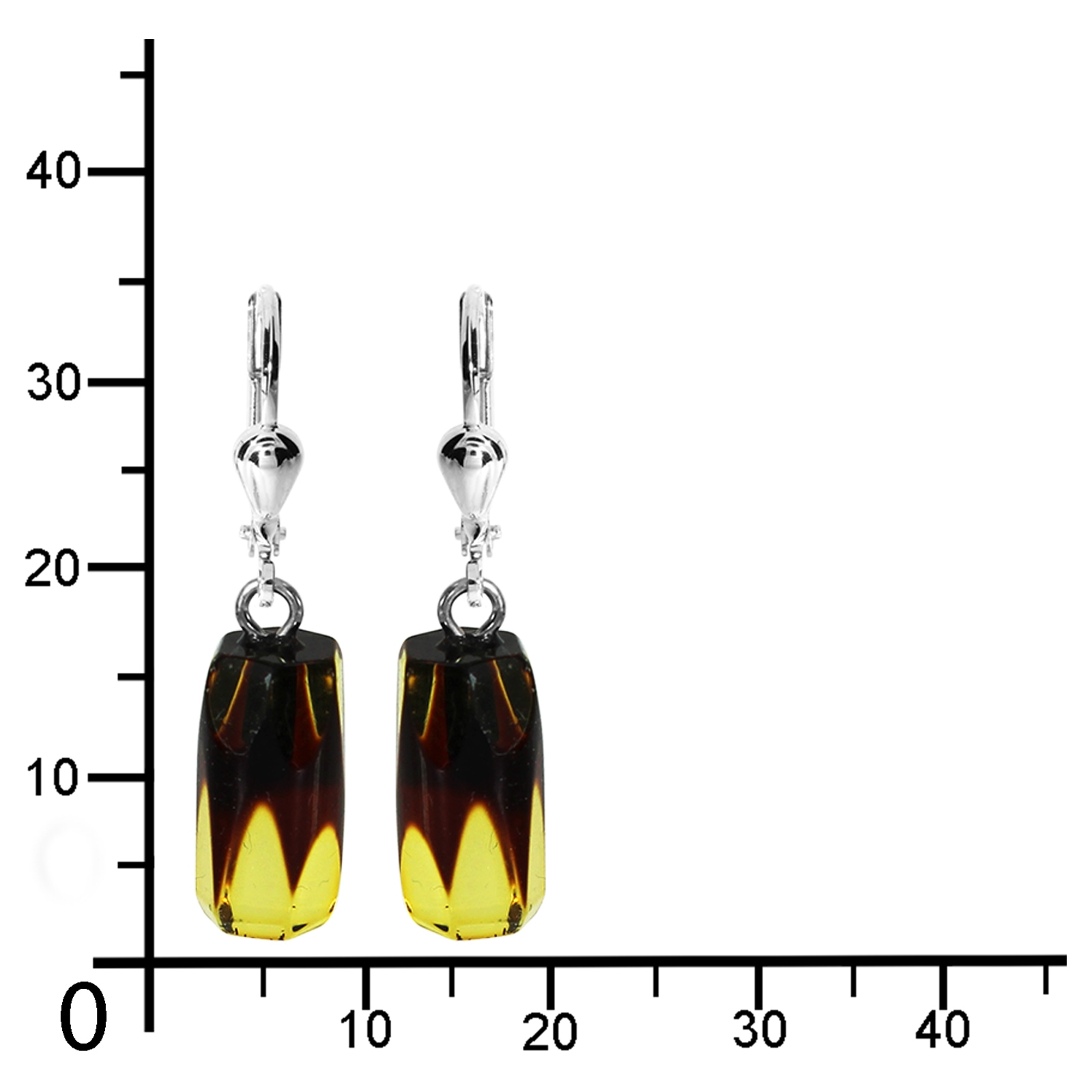 OSTSEE-SCHMUCK Paar Ohrhänger »Ostsee-Schmuck Ohrhänger Klassisch 7 x 12 mm«, (2 tlg.)
