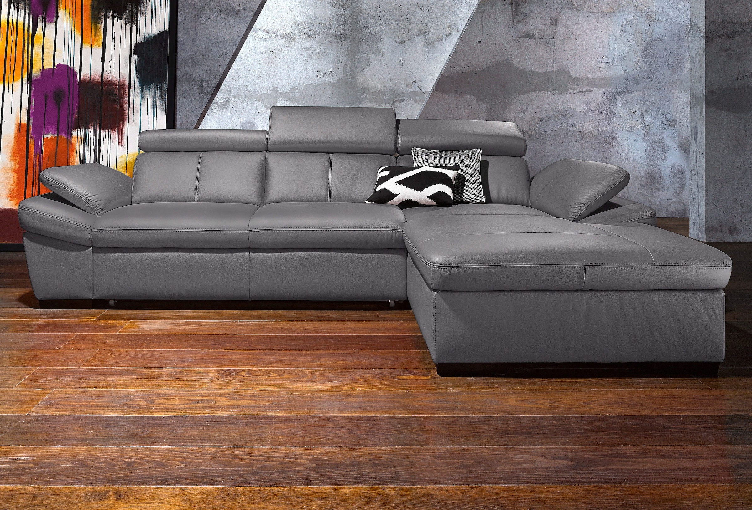 exxpo - sofa fashion Ecksofa "Salerno, klassisch modernes Funktionssofa, ho günstig online kaufen