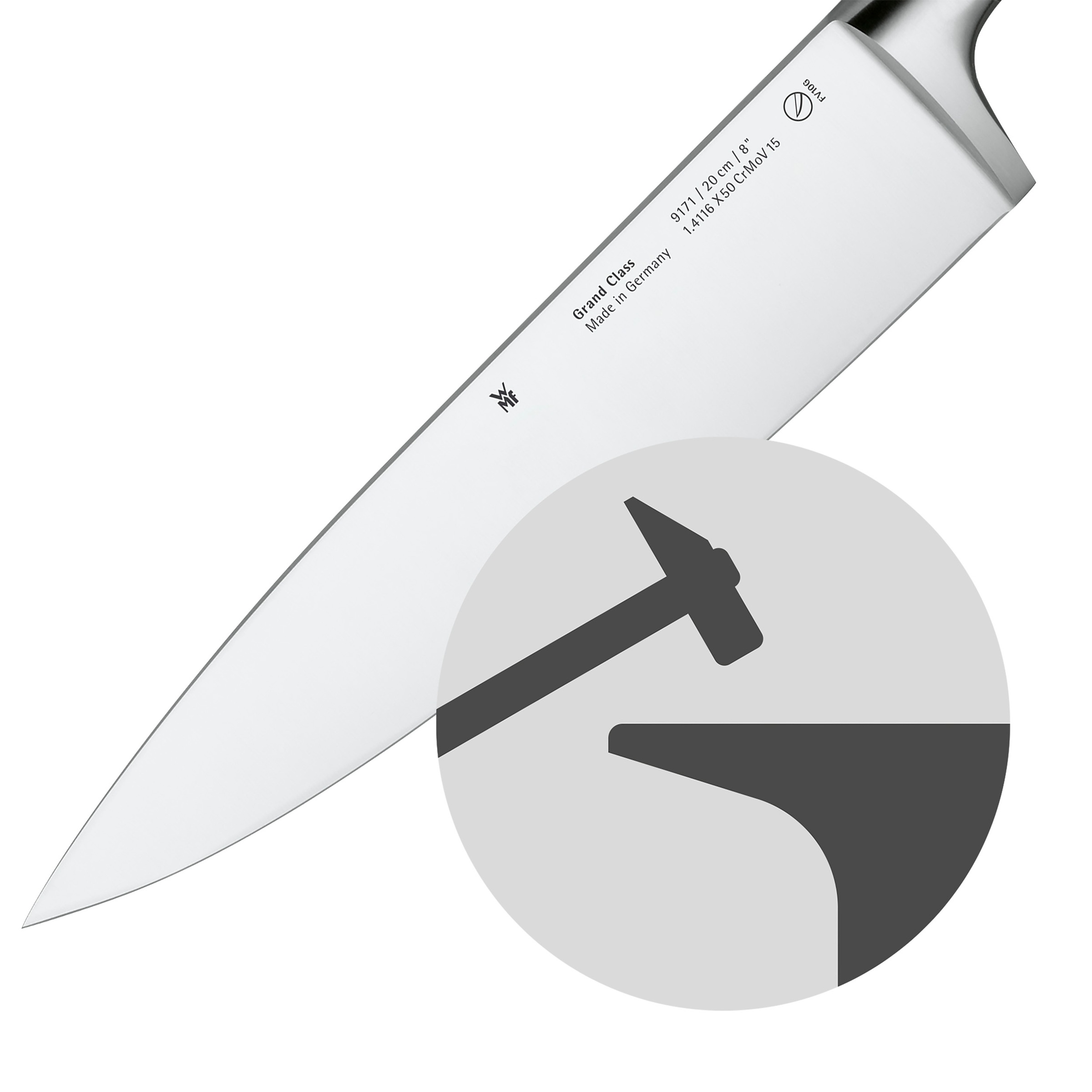 WMF Kochmesser »Grand Class«, (1 tlg.), langanhaltende Schärfe, handgeschmi günstig online kaufen